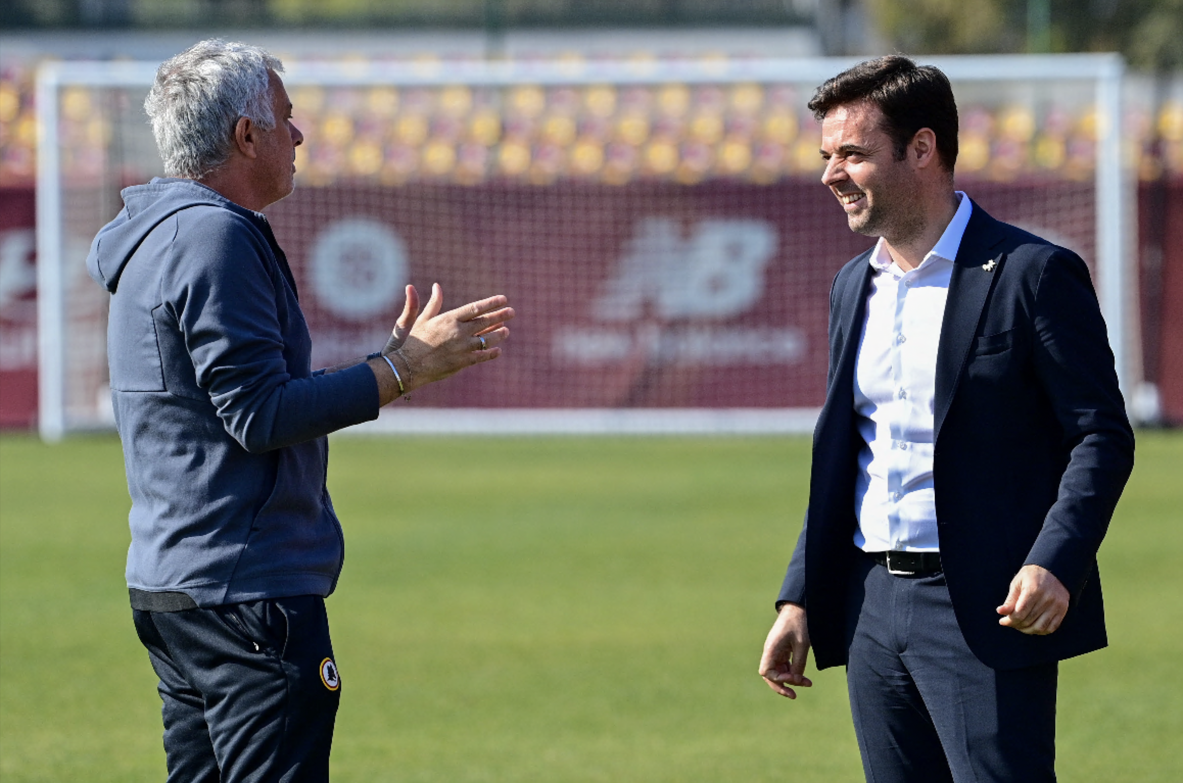 Mourinho e Pinto a Trigoria