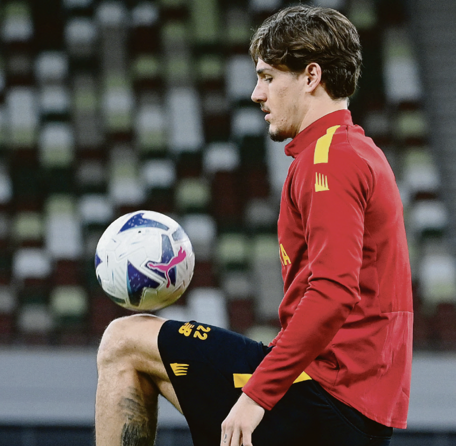 Zaniolo in allenamento