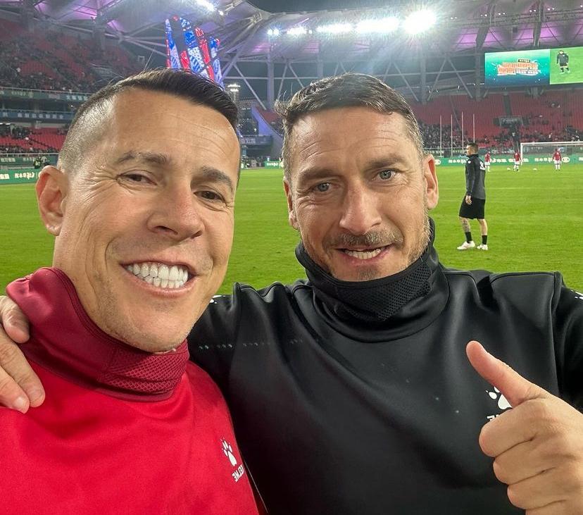 Totti e Taddei insieme a Wuhan