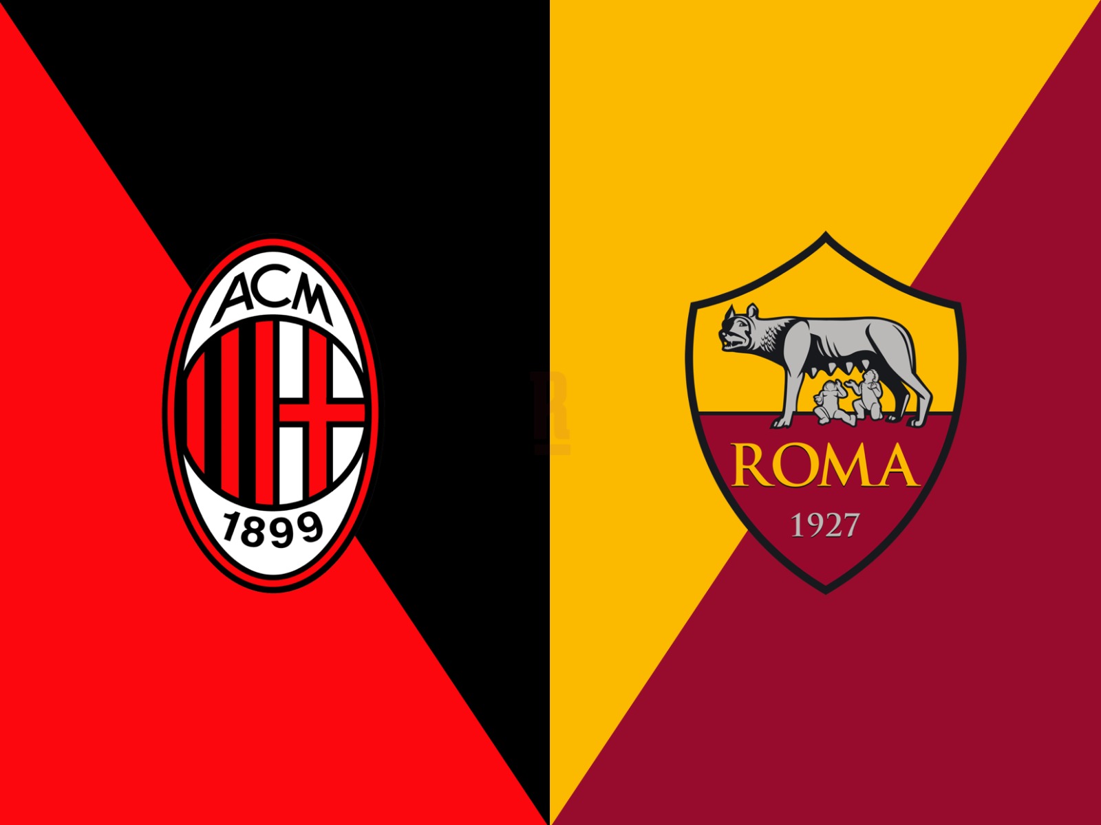 Una grafica per la partita Milan-Roma