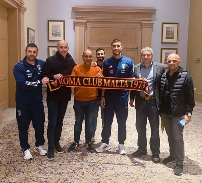 L'incontro tra il Roma Club Malta e Lorenzo Pellegrini