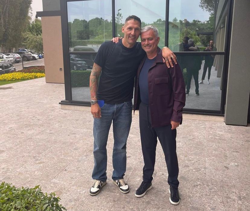 La foto dell'incontro tra Mourinho e Materazzi