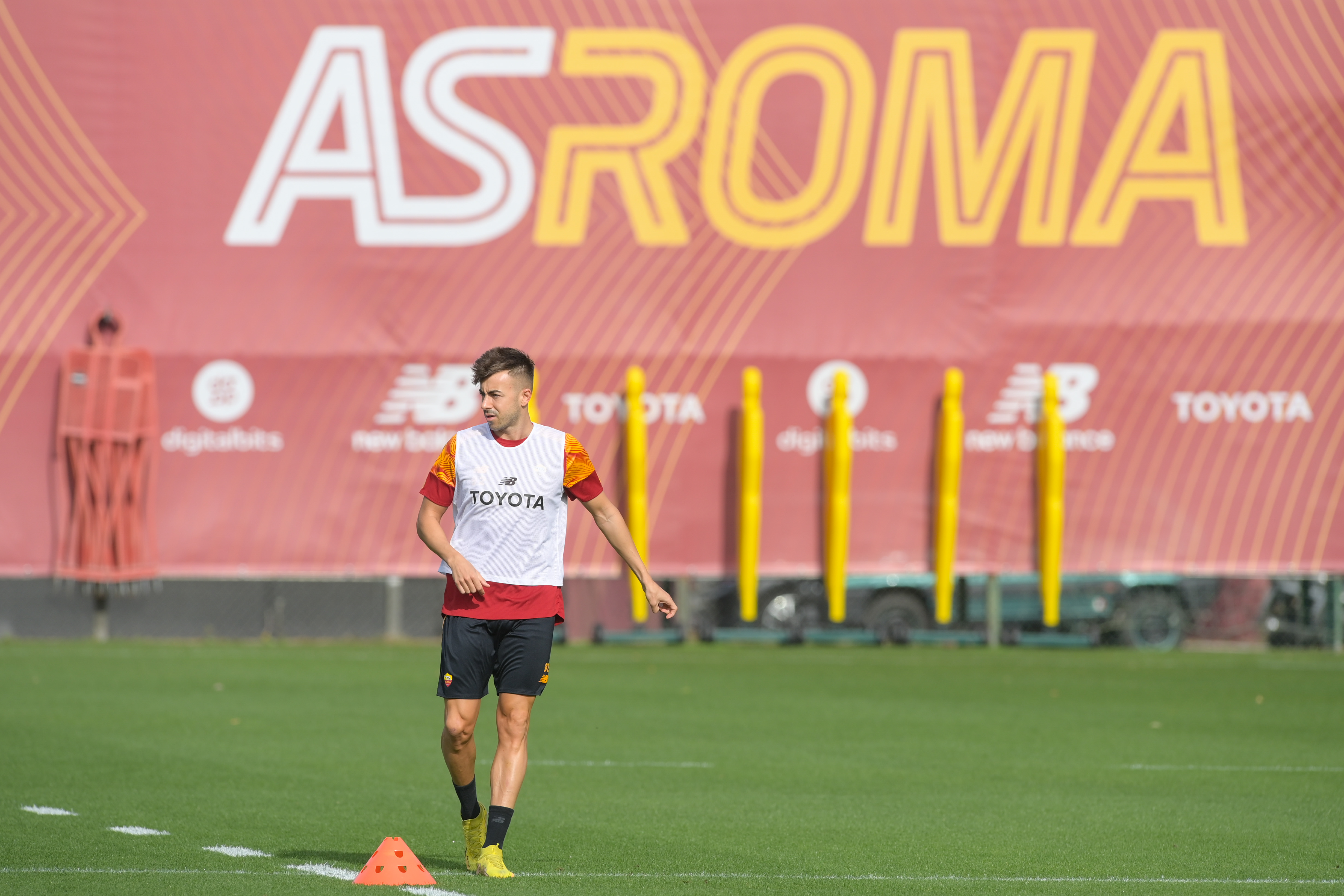 El Shaarawy durante un esercizio