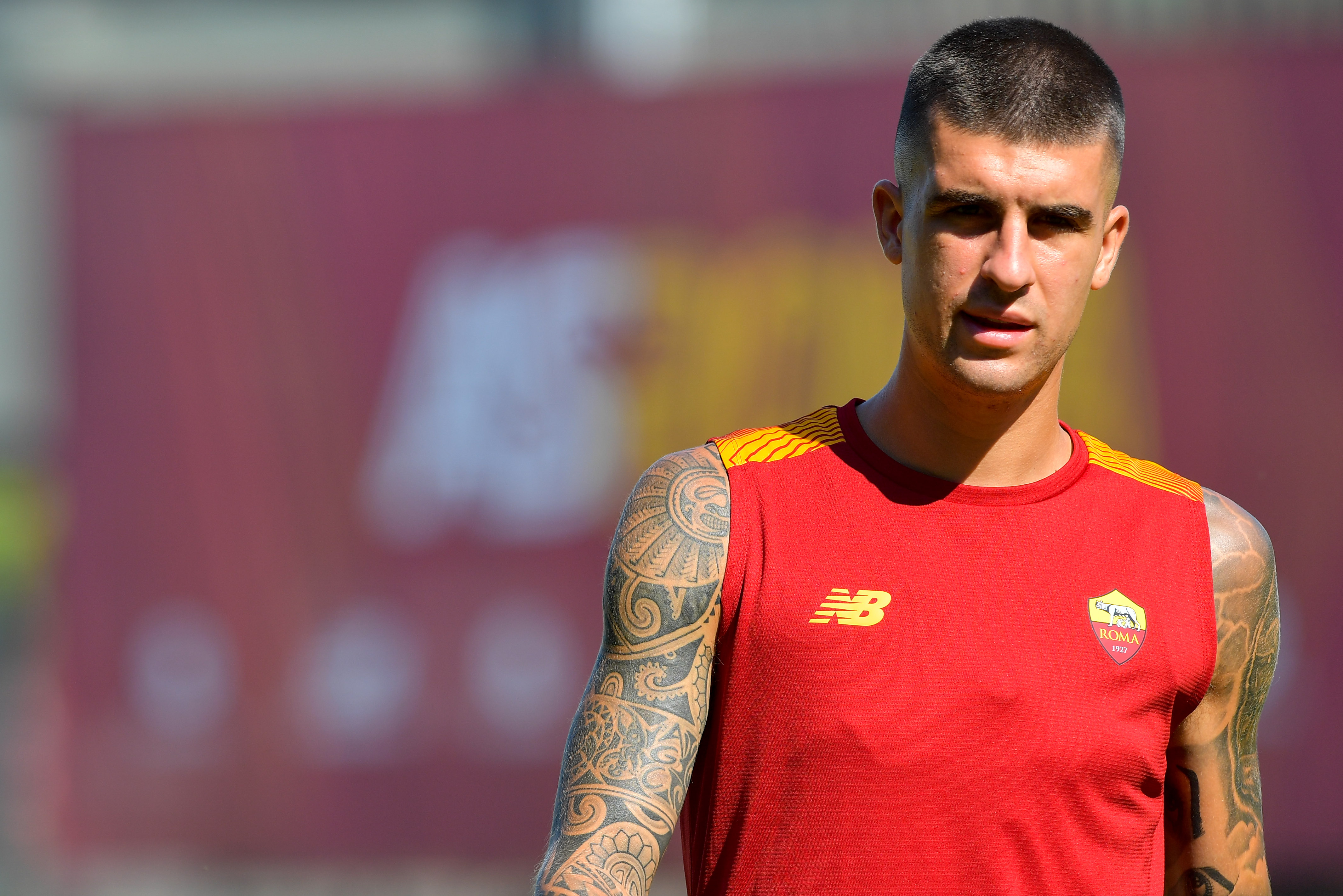 Gianluca Mancini a Trigoria