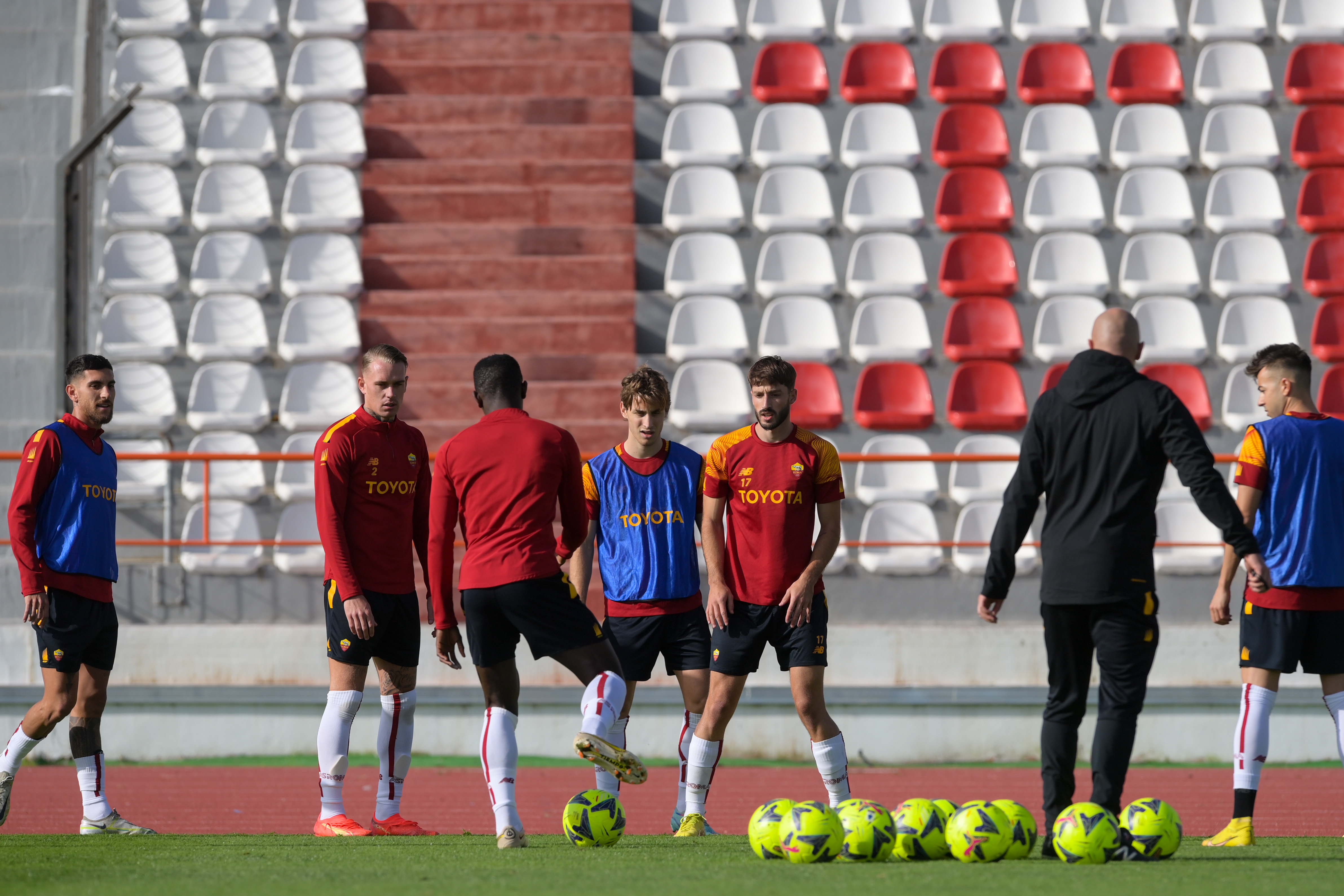 Il torello dei giallorossi (As Roma via Getty Images)