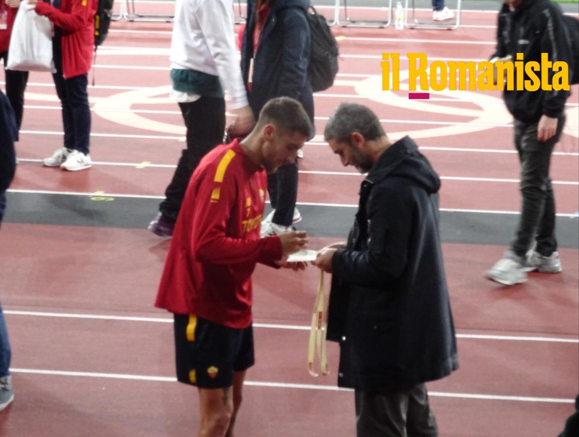 L\'allenamento della Roma in Giappone