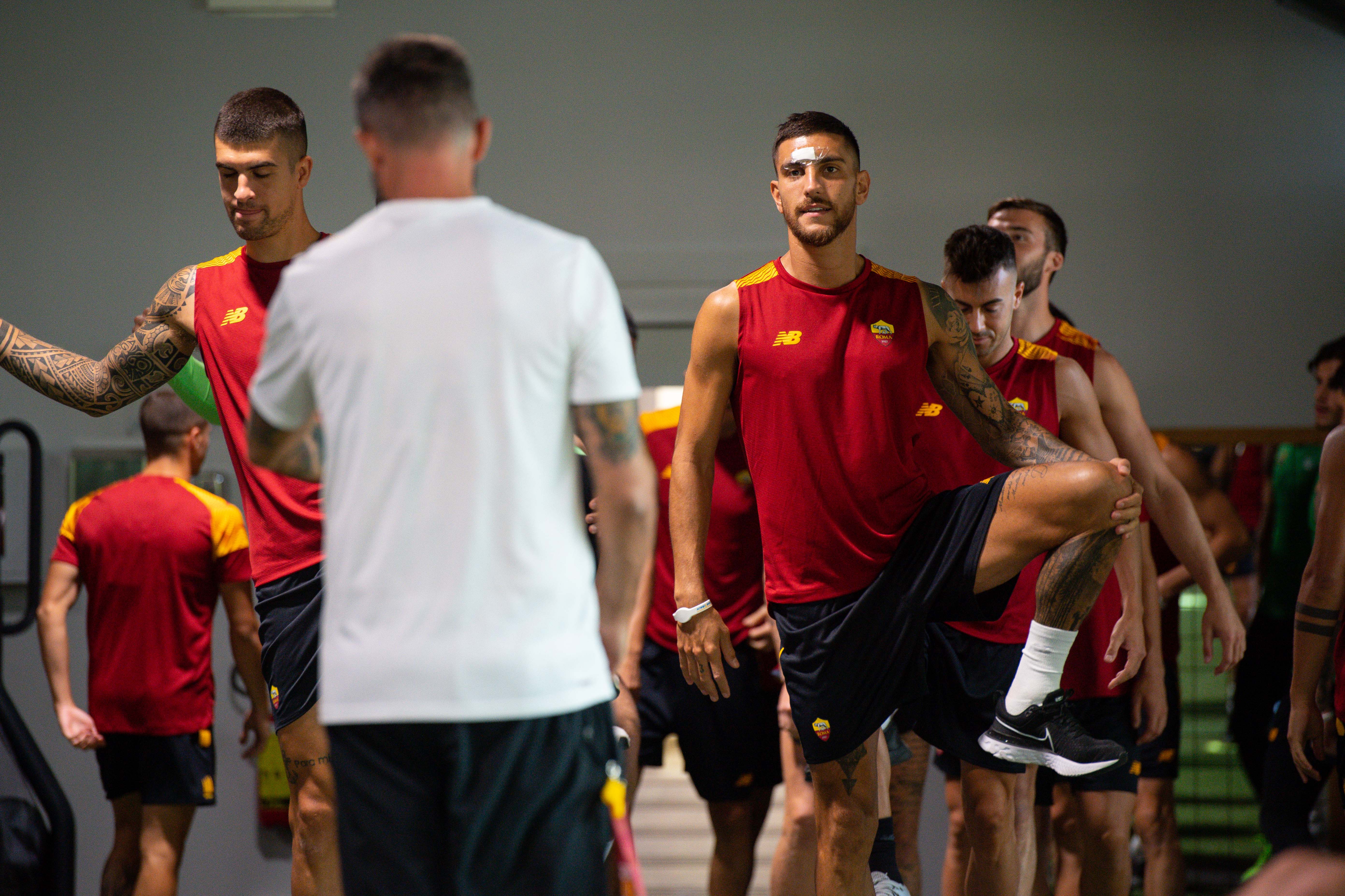 Pellegrini e Mancini (As Roma via Getty Images)