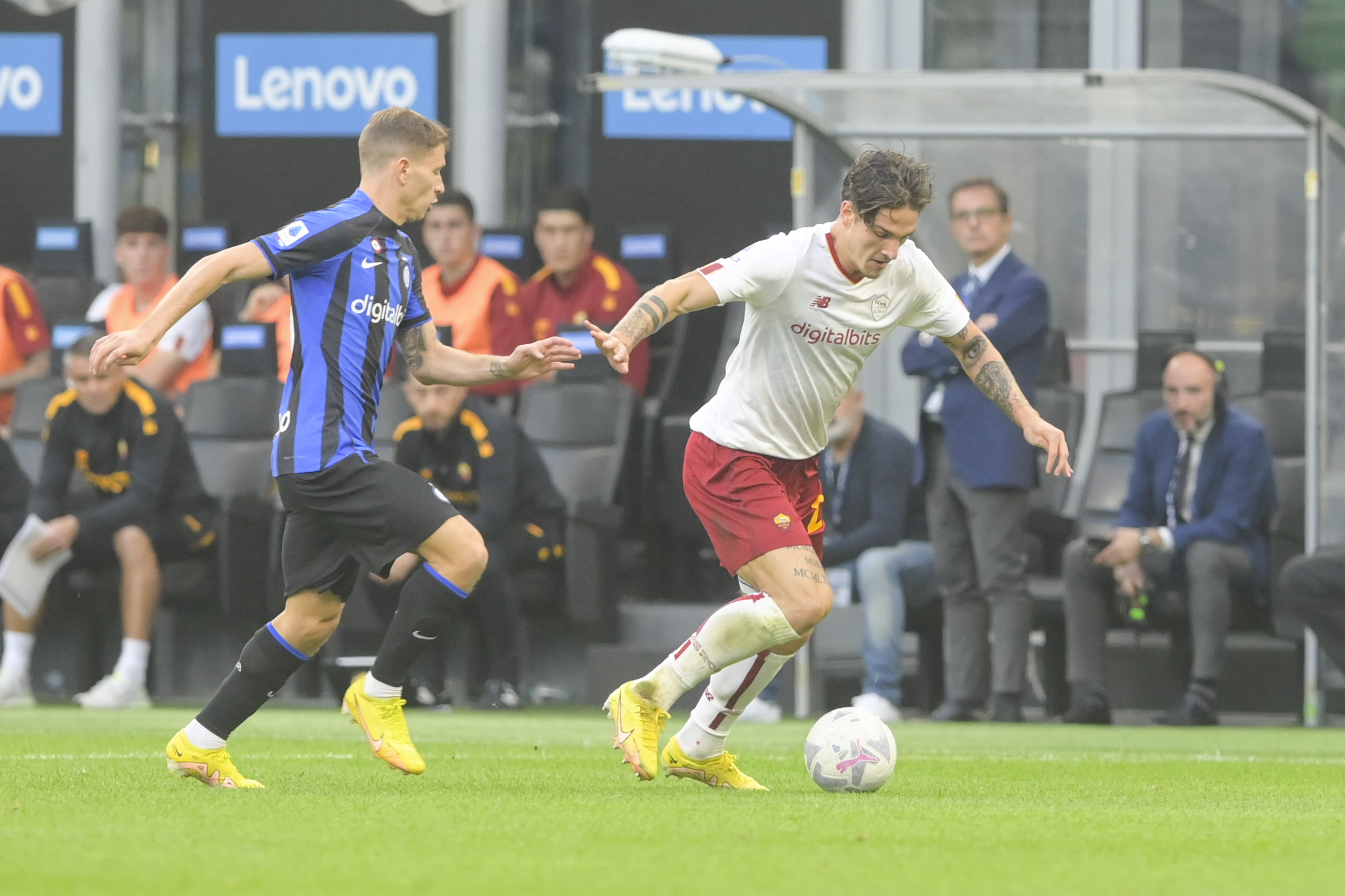 Zaniolo in progressione con il pallone