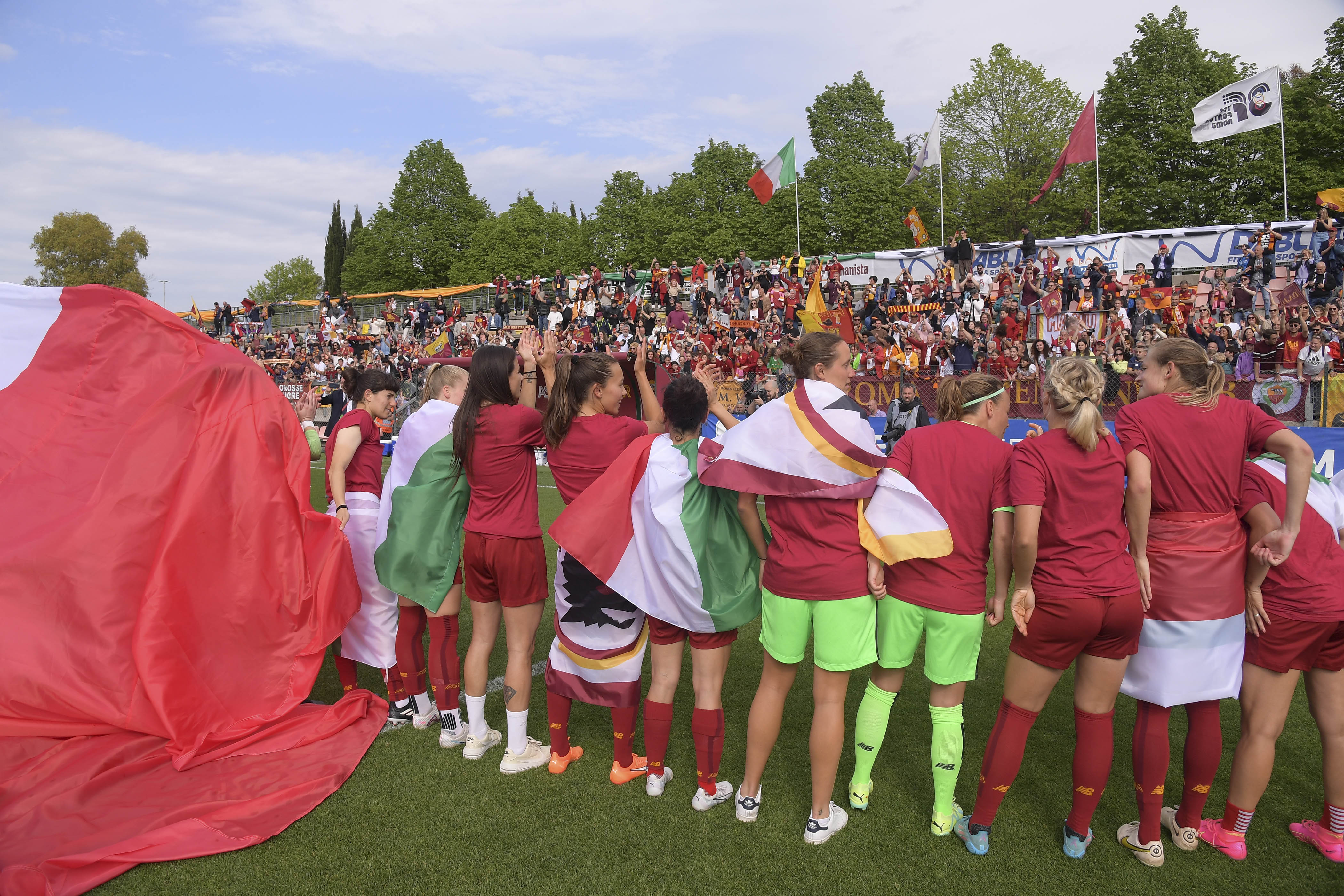 I festeggiamenti della Roma