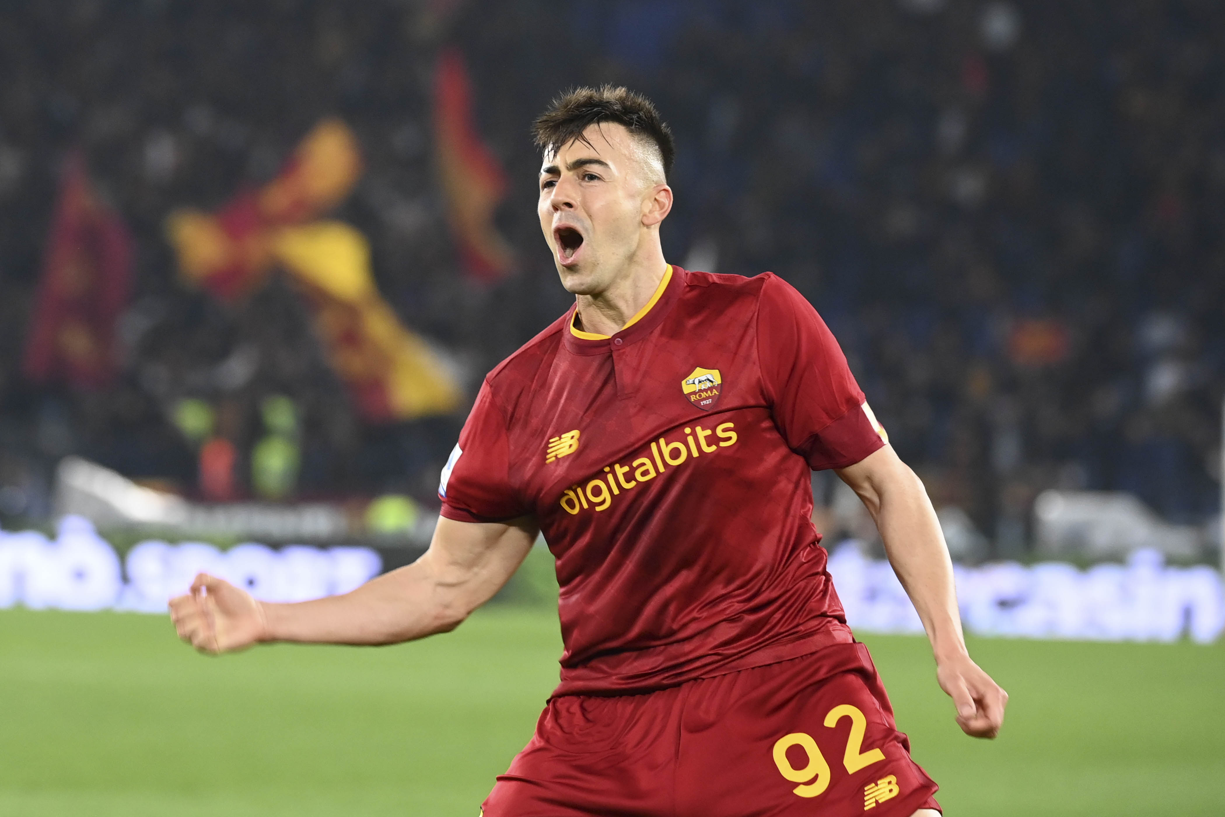 El Shaarawy durante una partita allo Stadio Olimpico