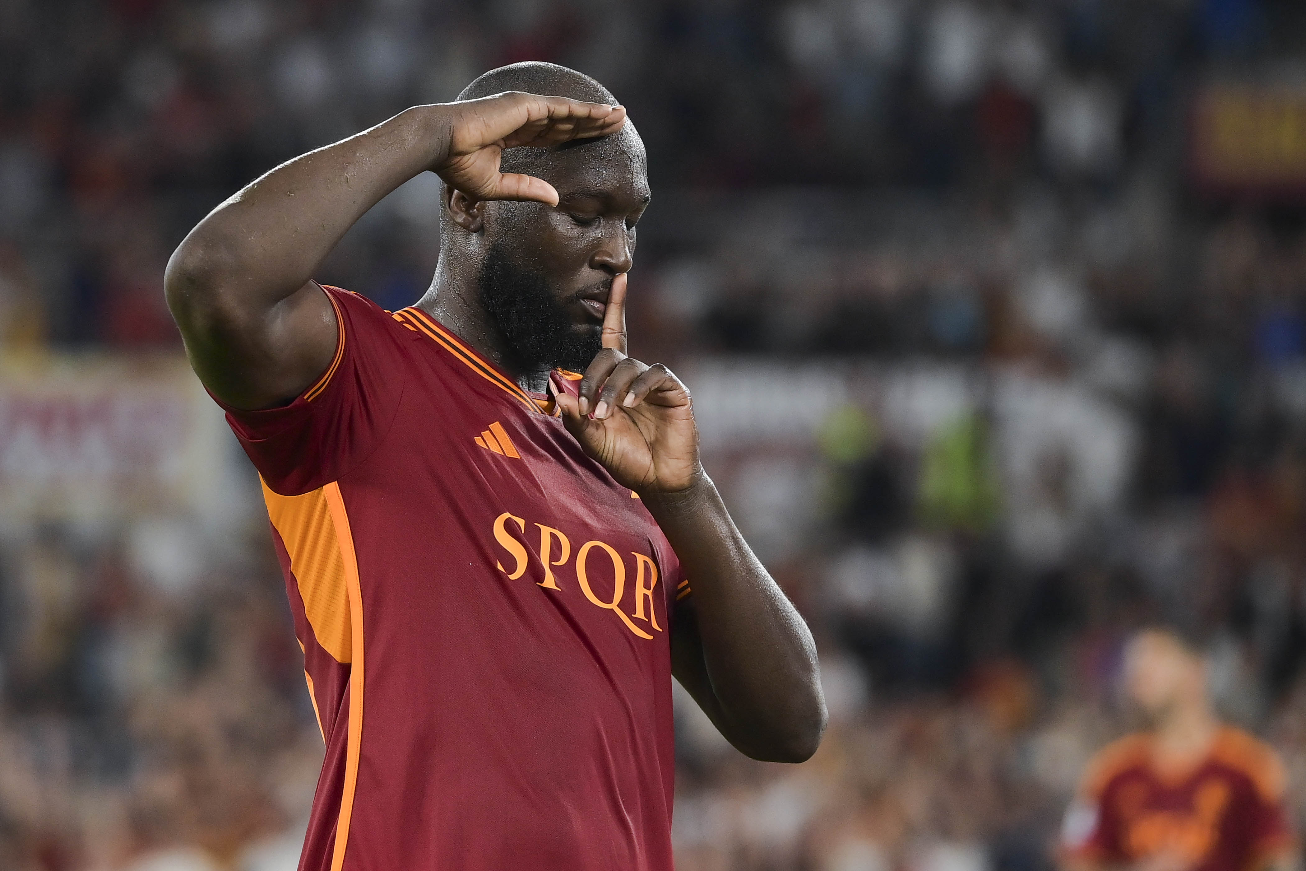 L\'esultanza di Lukaku