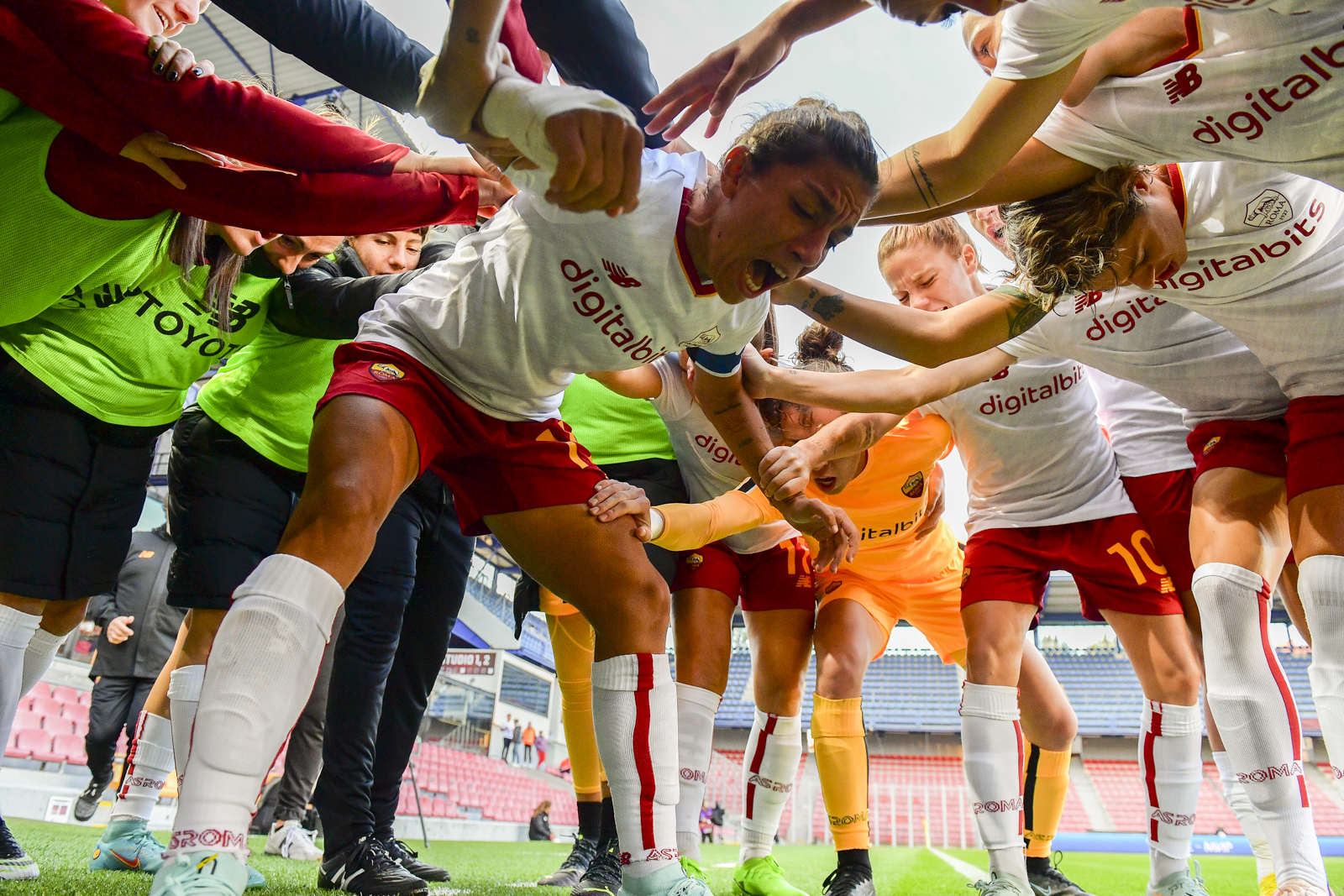 Bartoli carica la squadra prima della partita