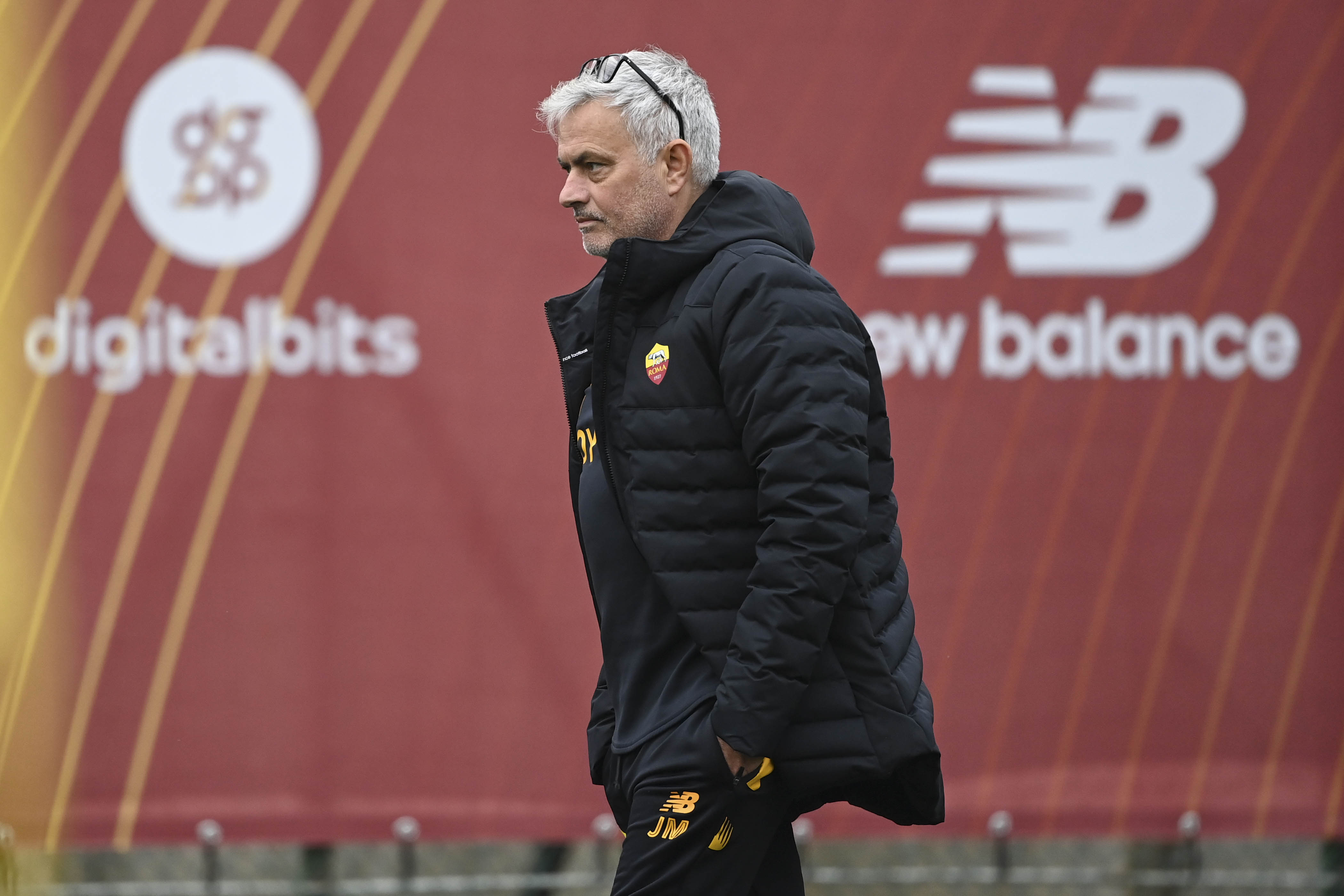 Mourinho a Trigoria (Getty Images)