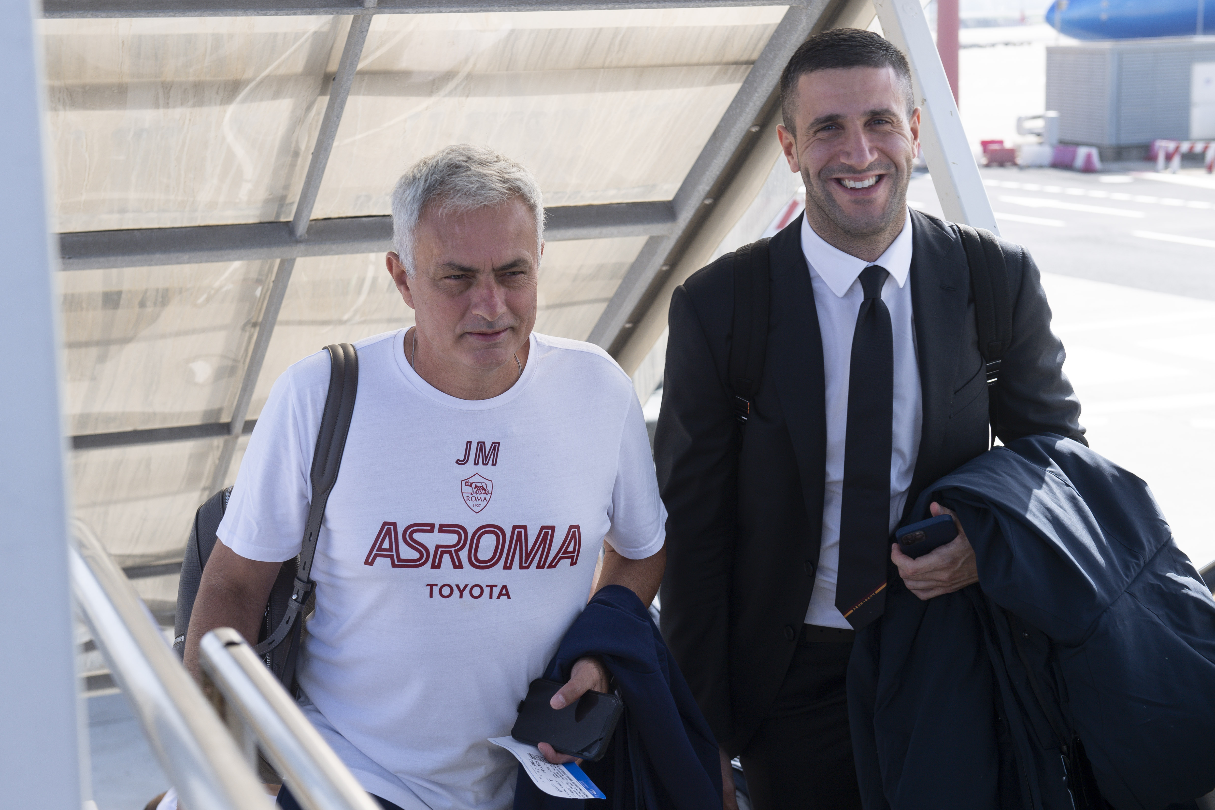 Mourinho e Cardin (As Roma via Getty Images)