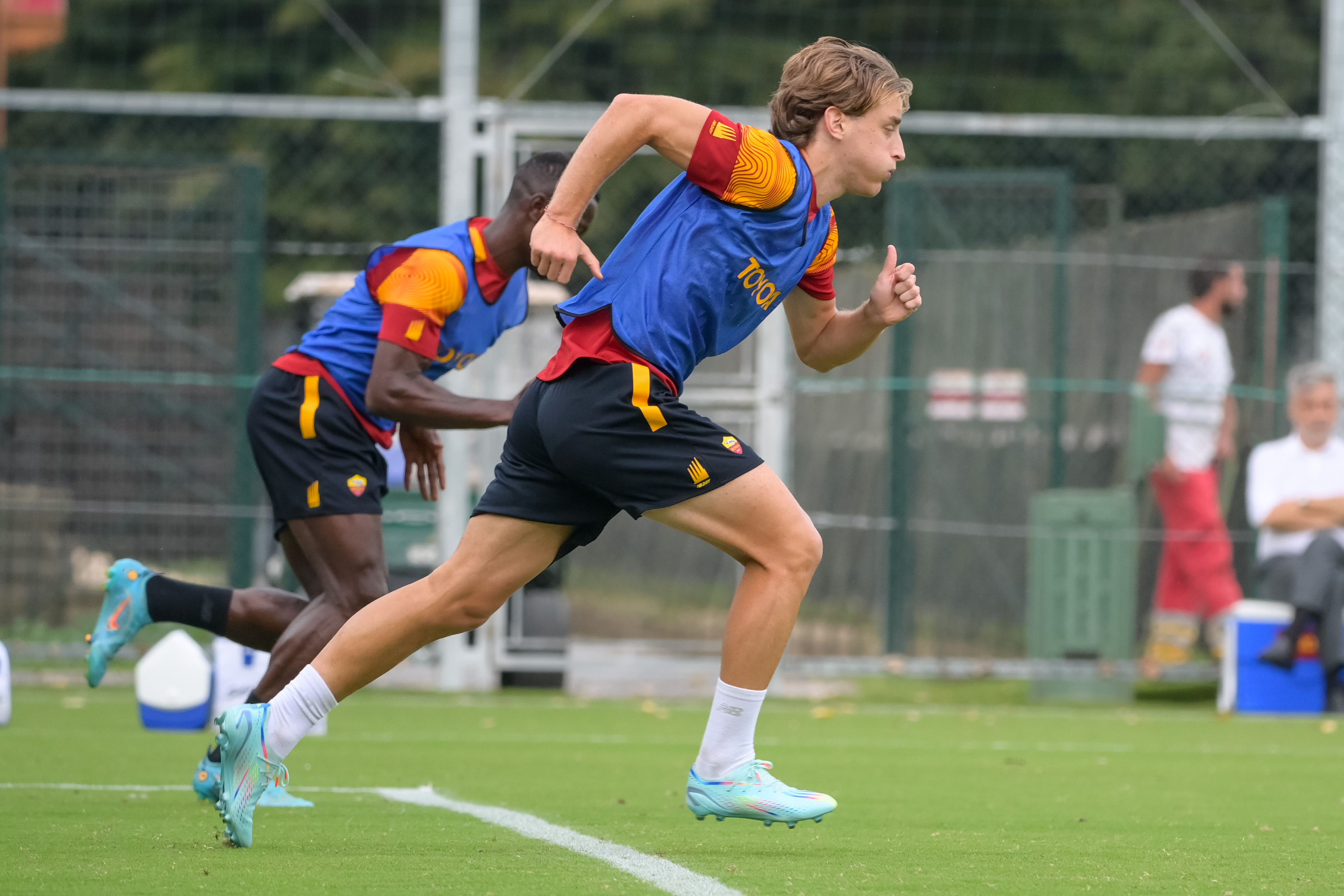 Edoardo Bove in corsa