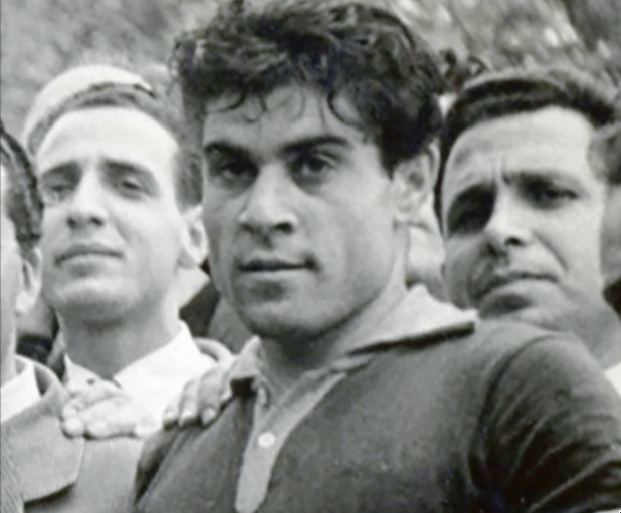 Coppa Italia 1952 da sin. Elio Imperi, Bruno Monti, Luciano Ciancola