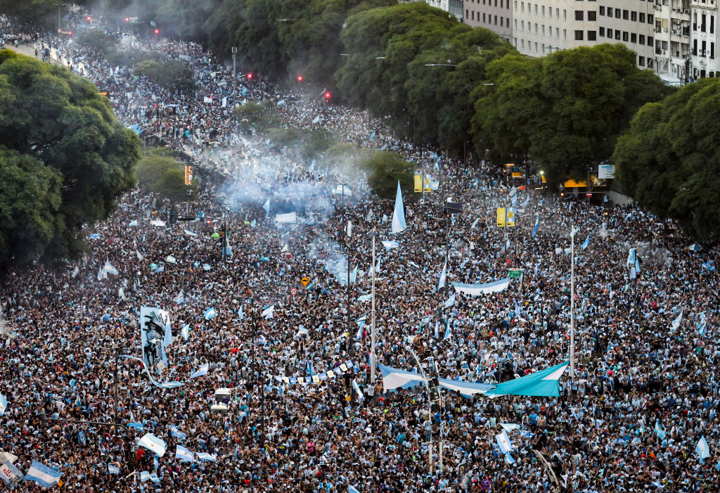 Tifosi argentini a Buenos Aires