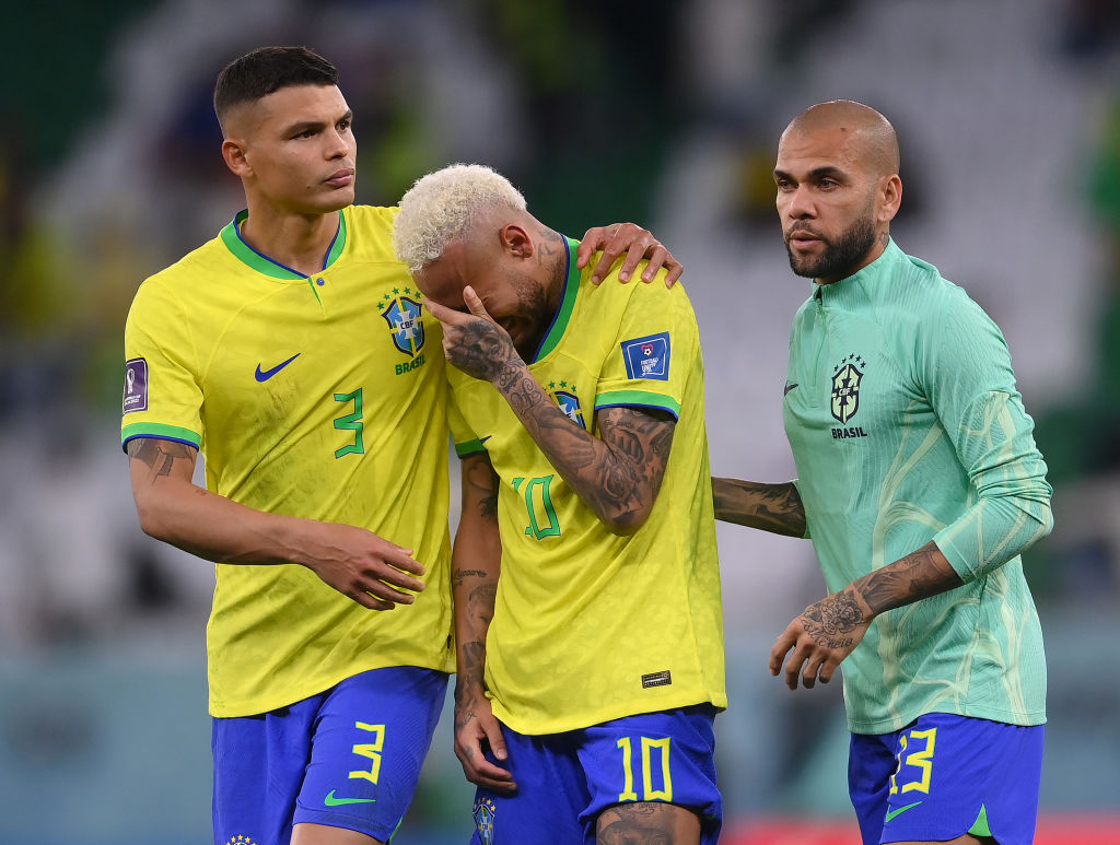 Neymar, Thiago Silva e Dani Alves