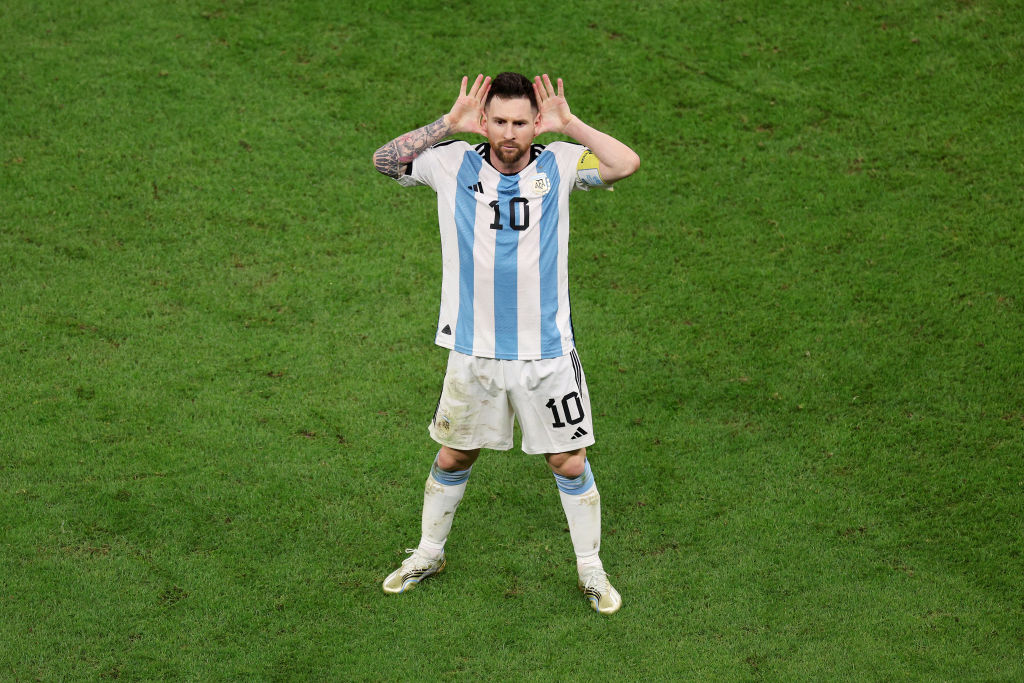 Lionel Messi e l'esultanza polemica contro l'Olanda
