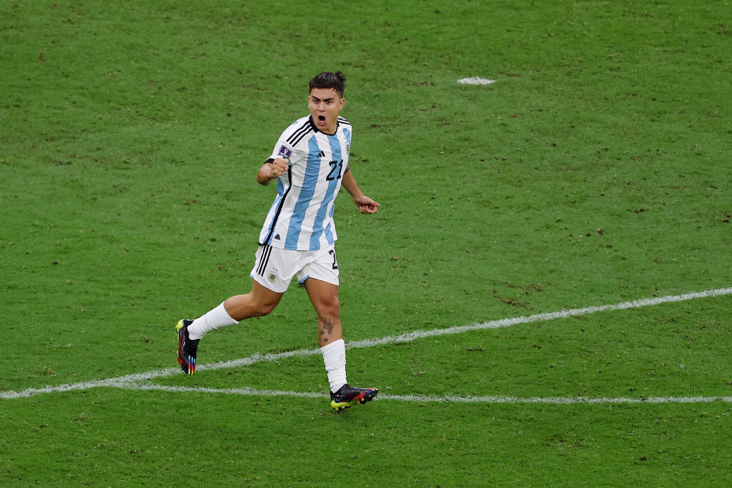 Dybala con la maglia dell'Argentina
