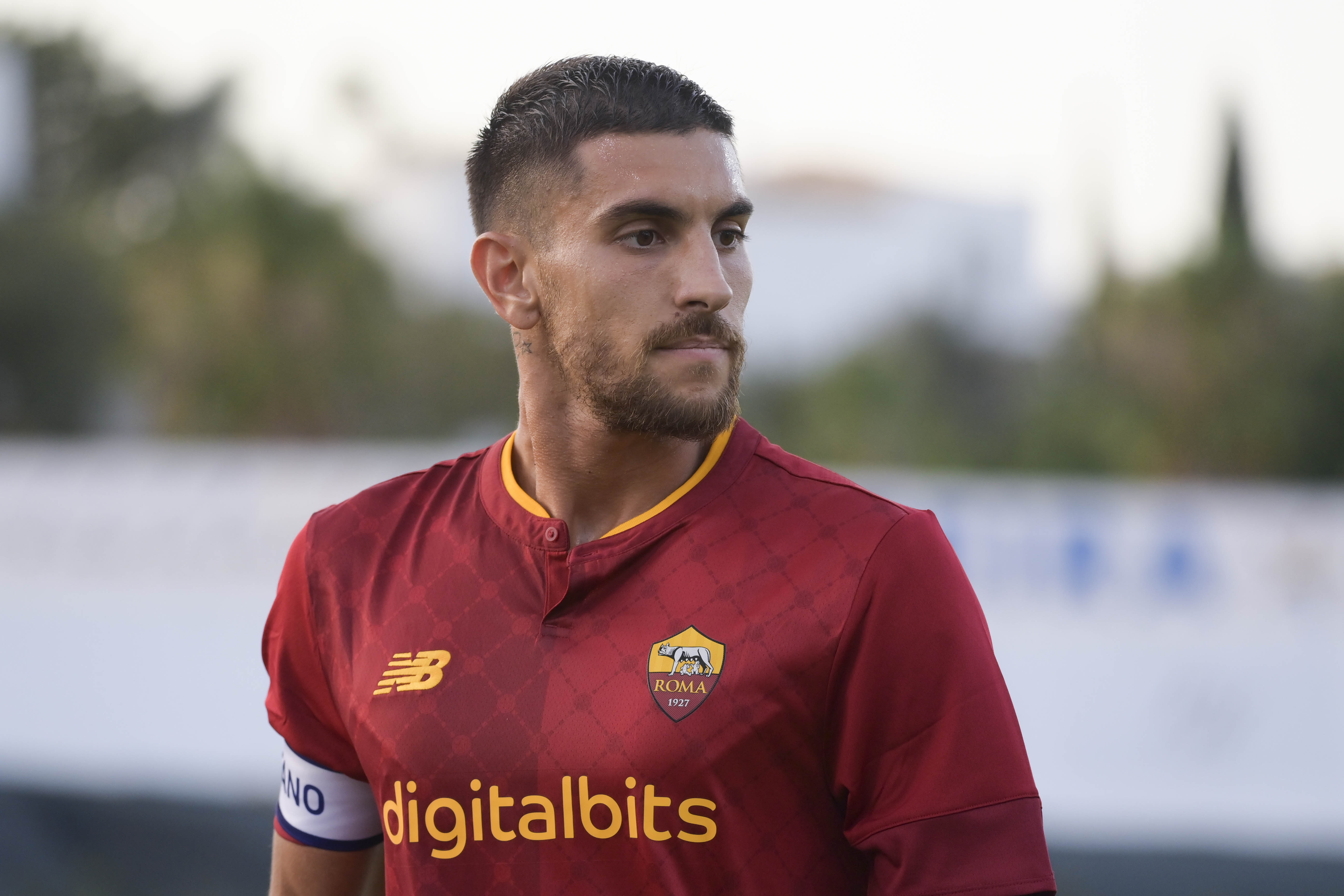 Lorenzo Pellegrini nell'ultima amichevole della Roma