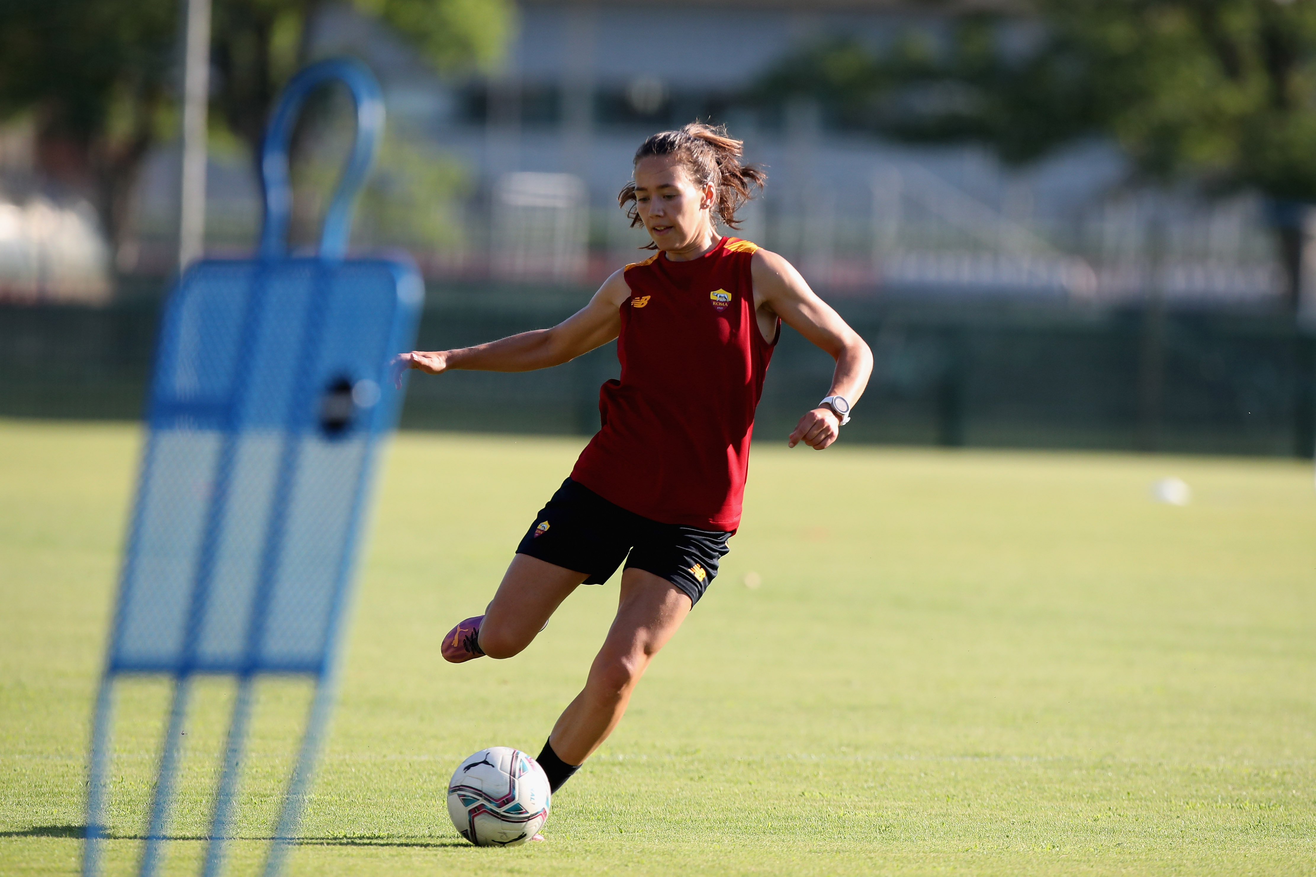 Landstrom in azione durante un allenamento