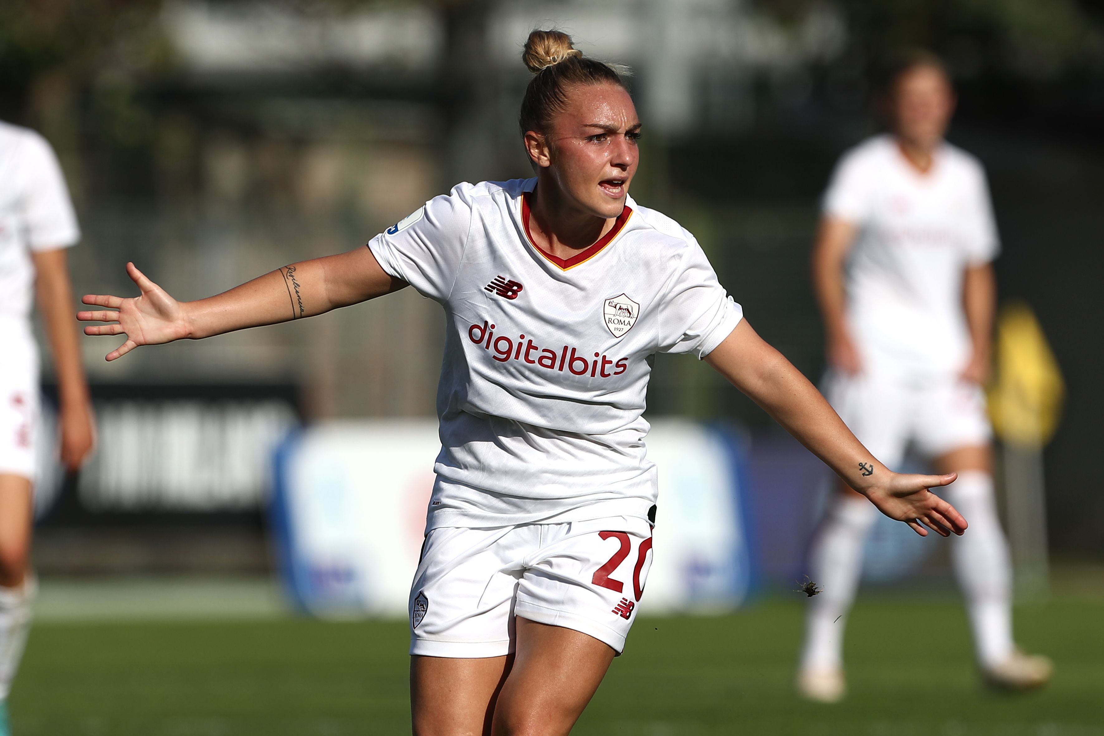 Greggi in campo con la Roma