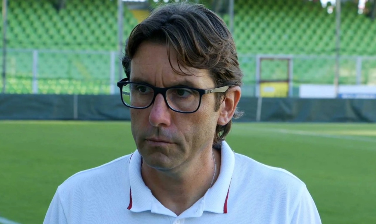 L'allenatore della Primavera giallorossa Federico Guidi 