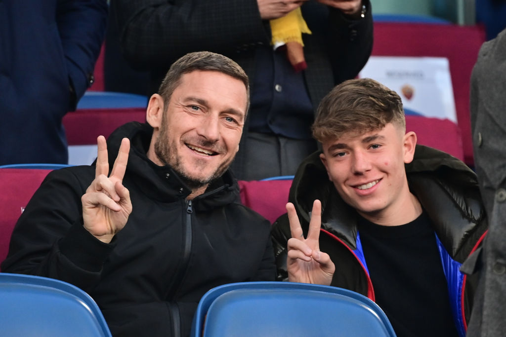 Francesco Totti con Cristian