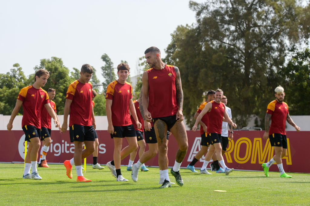 Lorenzo Pellegrini in allenamento