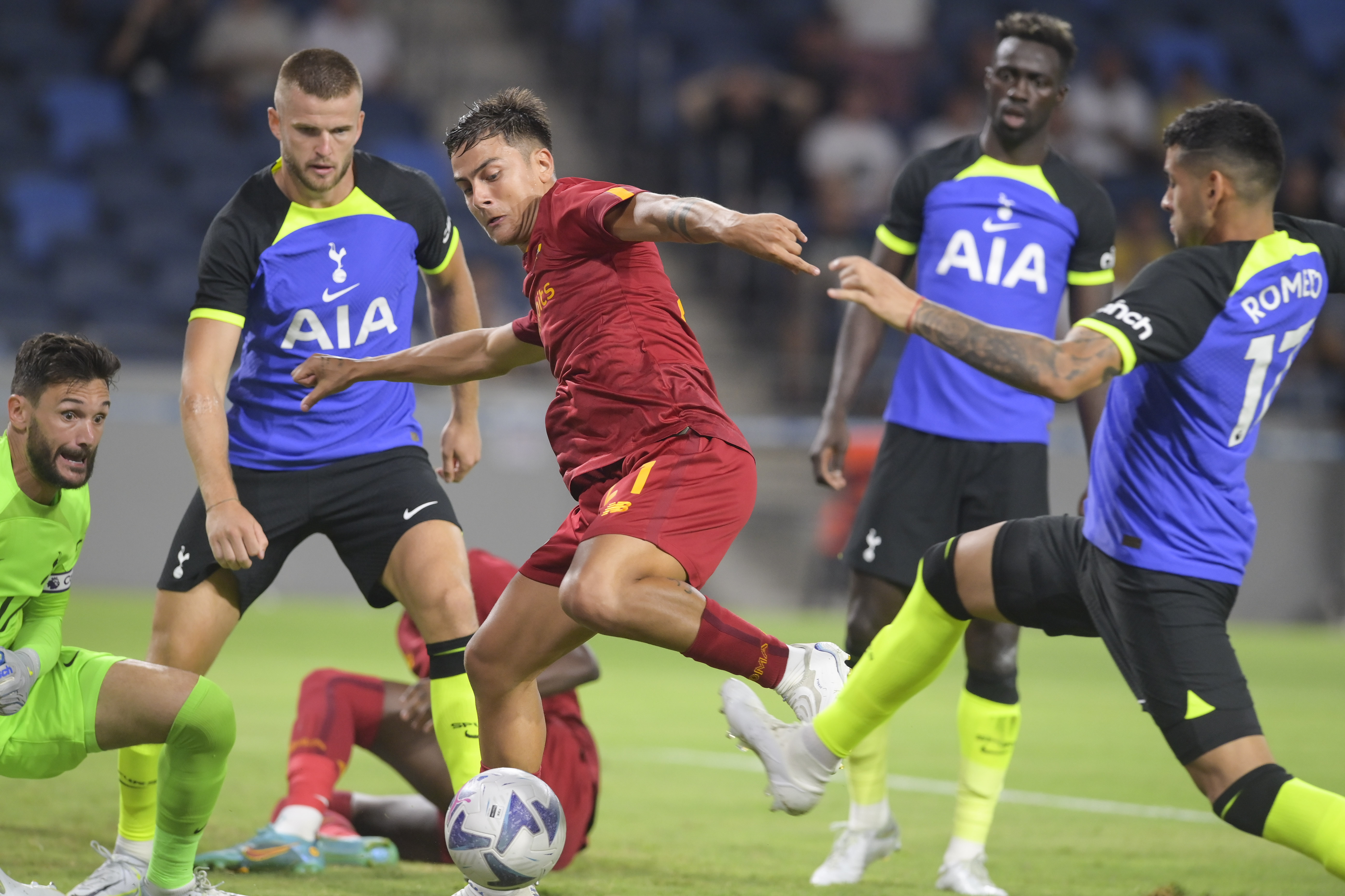 Dybala durante Roma-Tottenham della scorsa estate