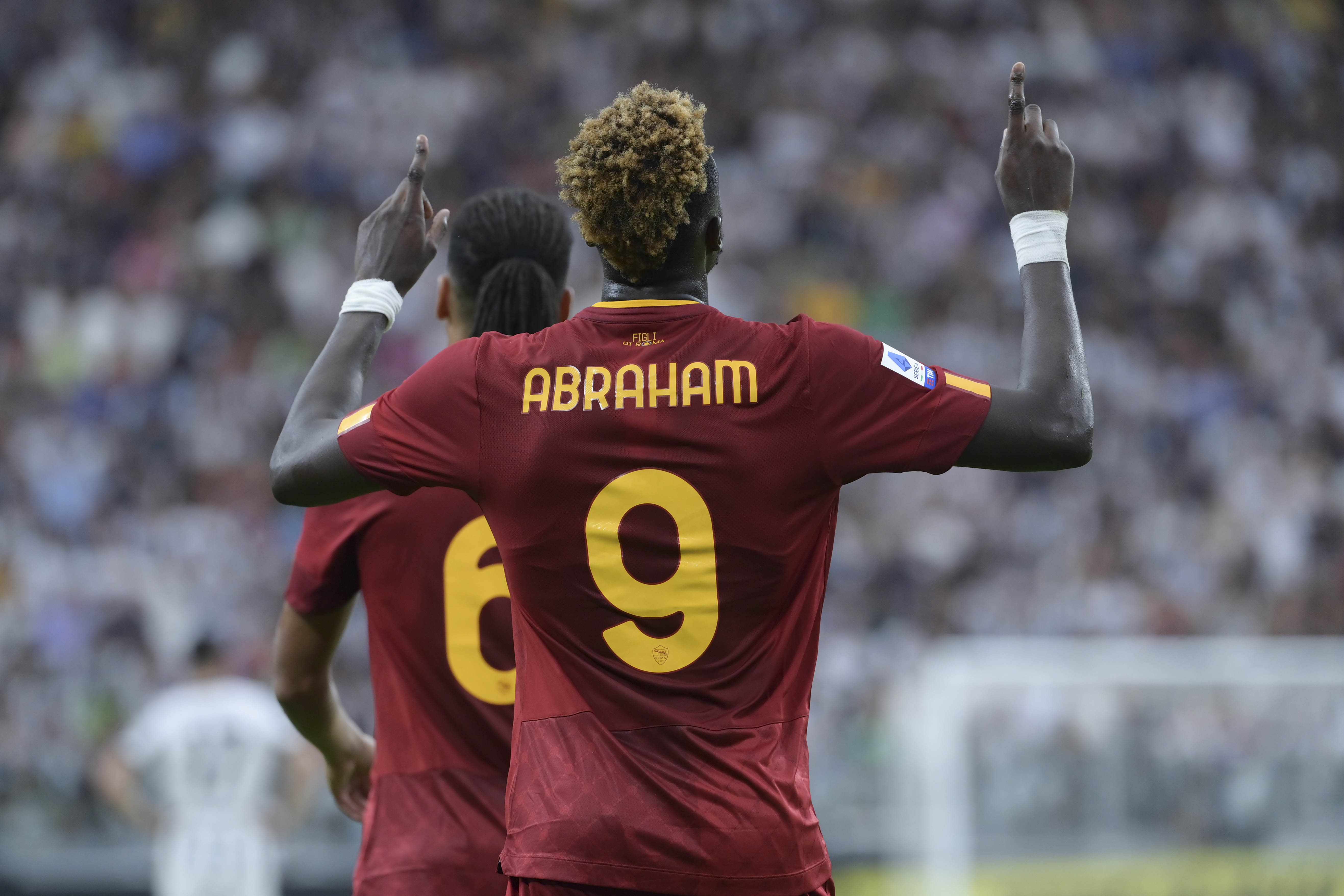 Tammy Abraham in Juventus-Roma