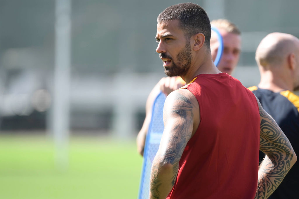 Spinazzola working at Trigoria