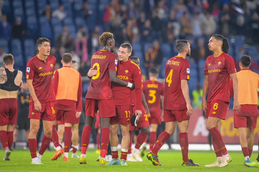 Tammy Abraham e Andrea Belotti con la maglia della Roma (Getty Images)