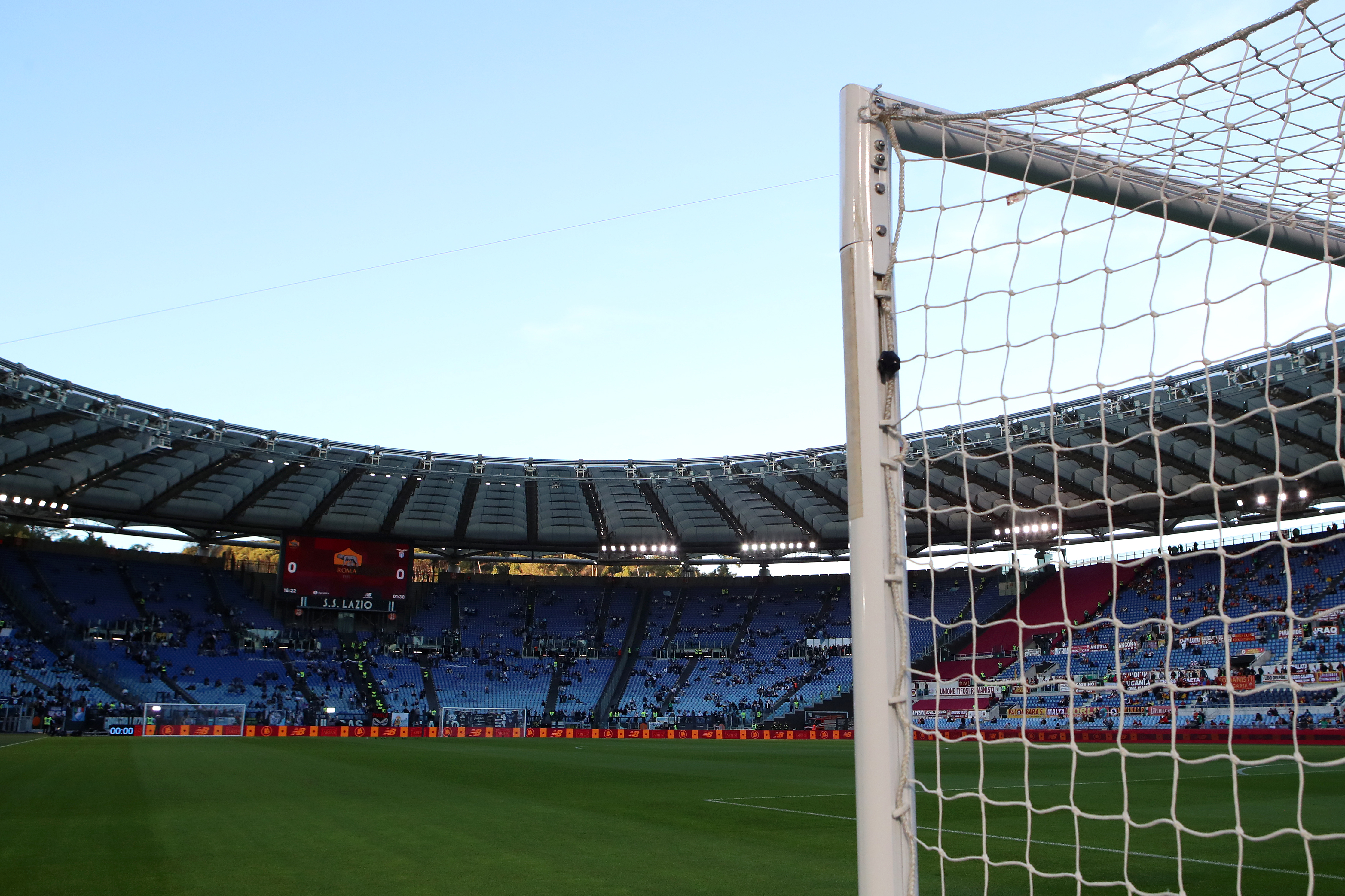 Lo stadio Olimpico dopo una partita della Roma 