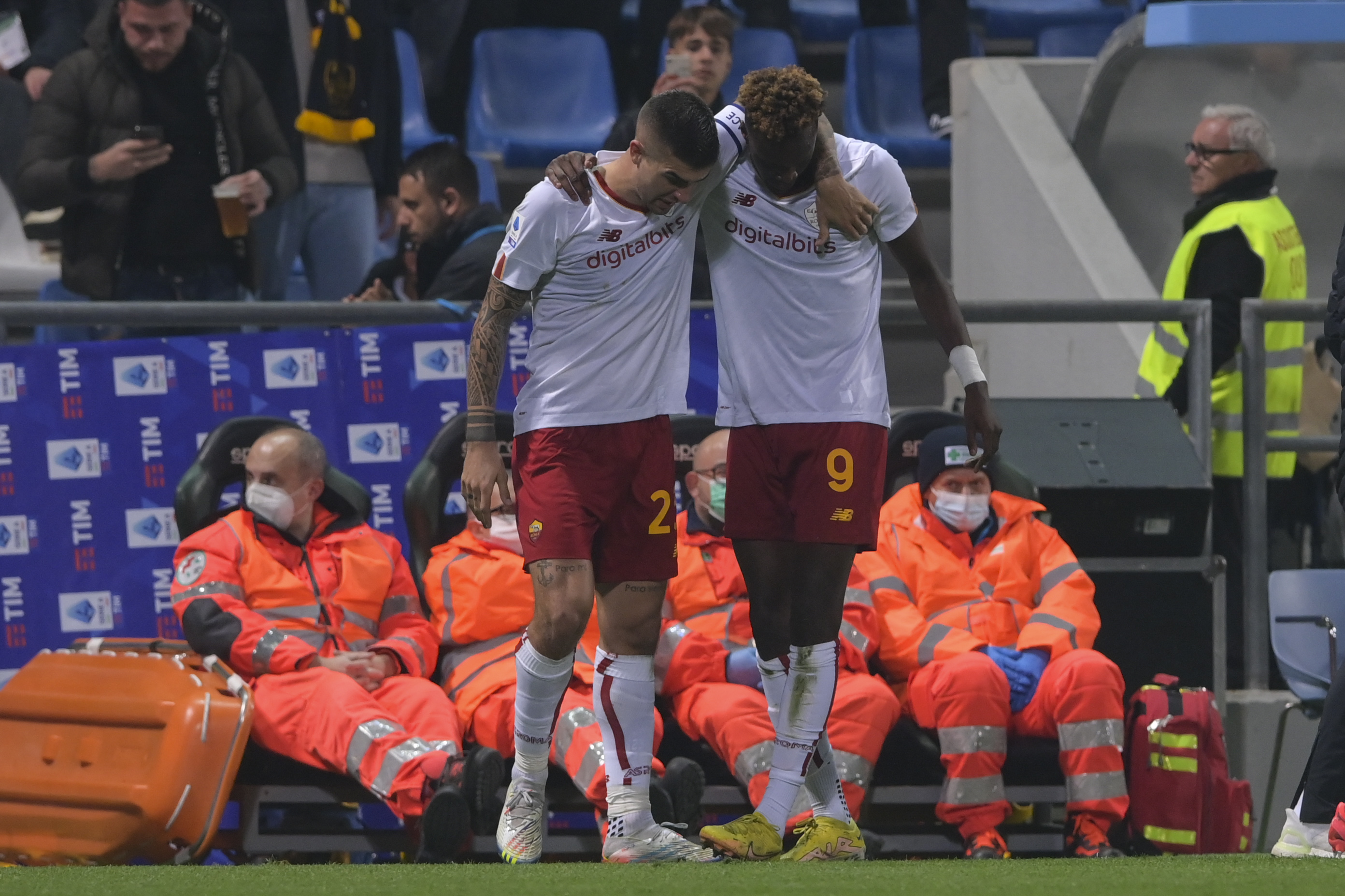 Gianluca Mancini e Tammy Abraham