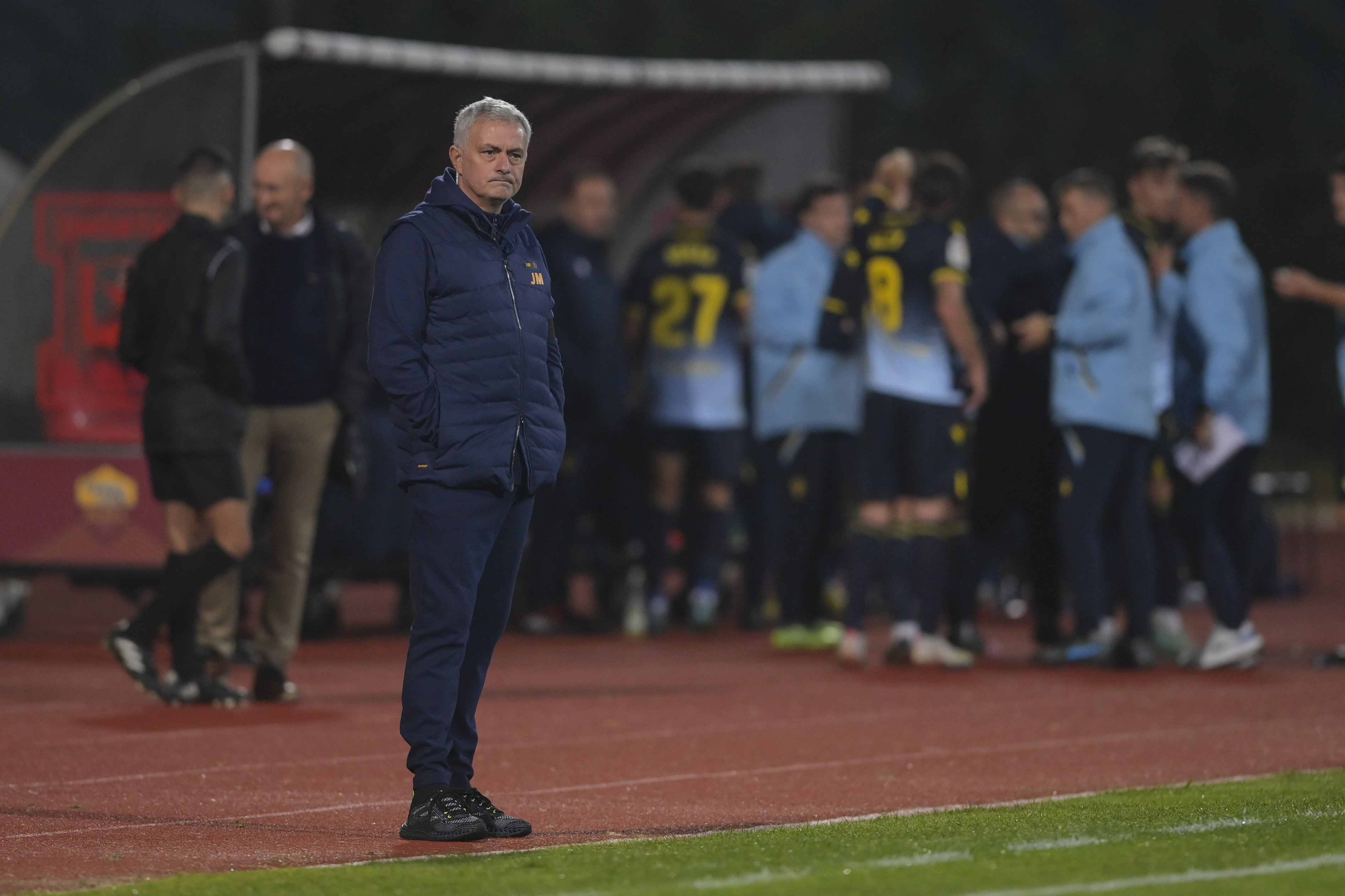 Mourinho durante il match contro il Cadice