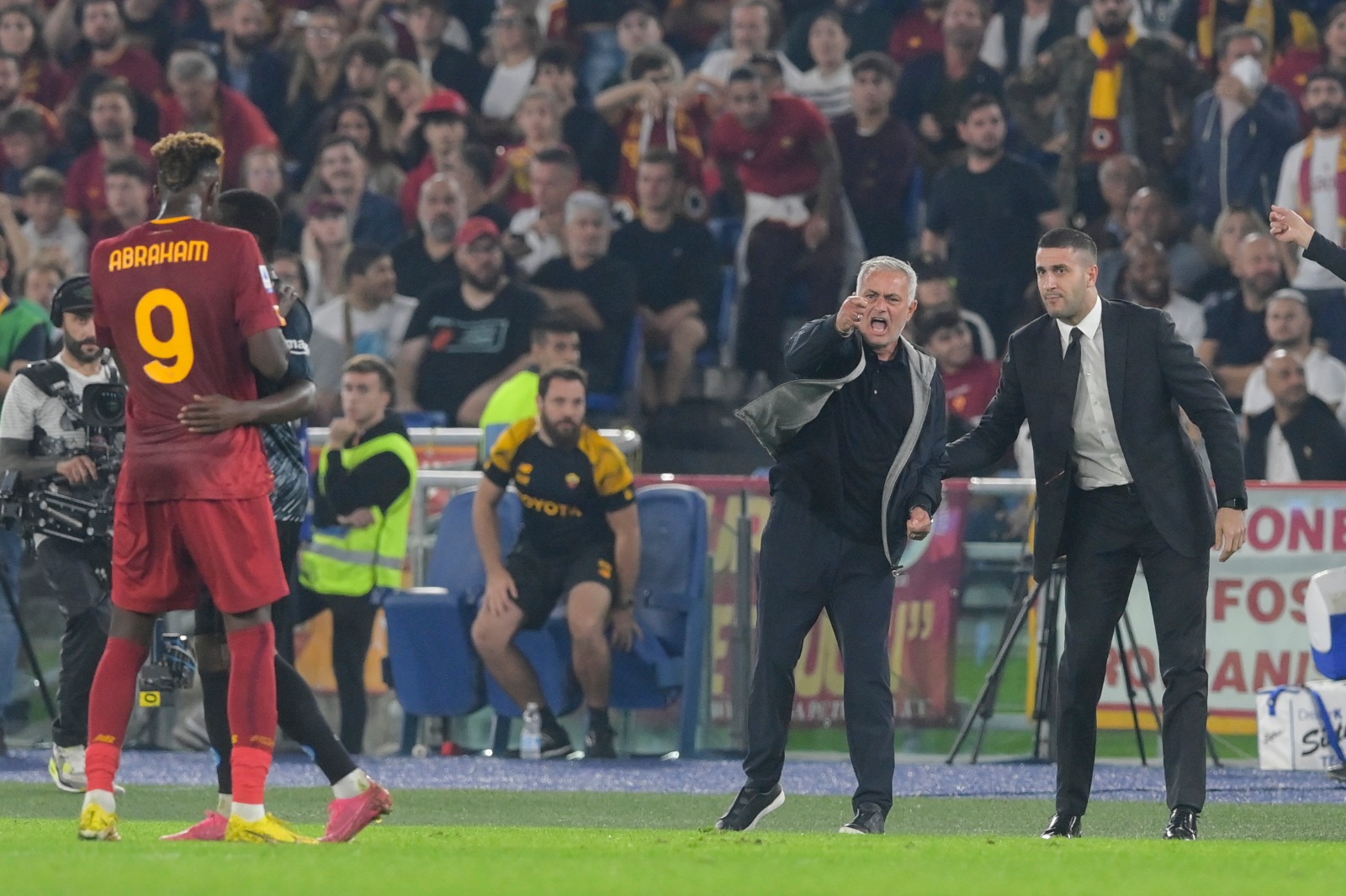 José Mourinho durante Roma-Napoli