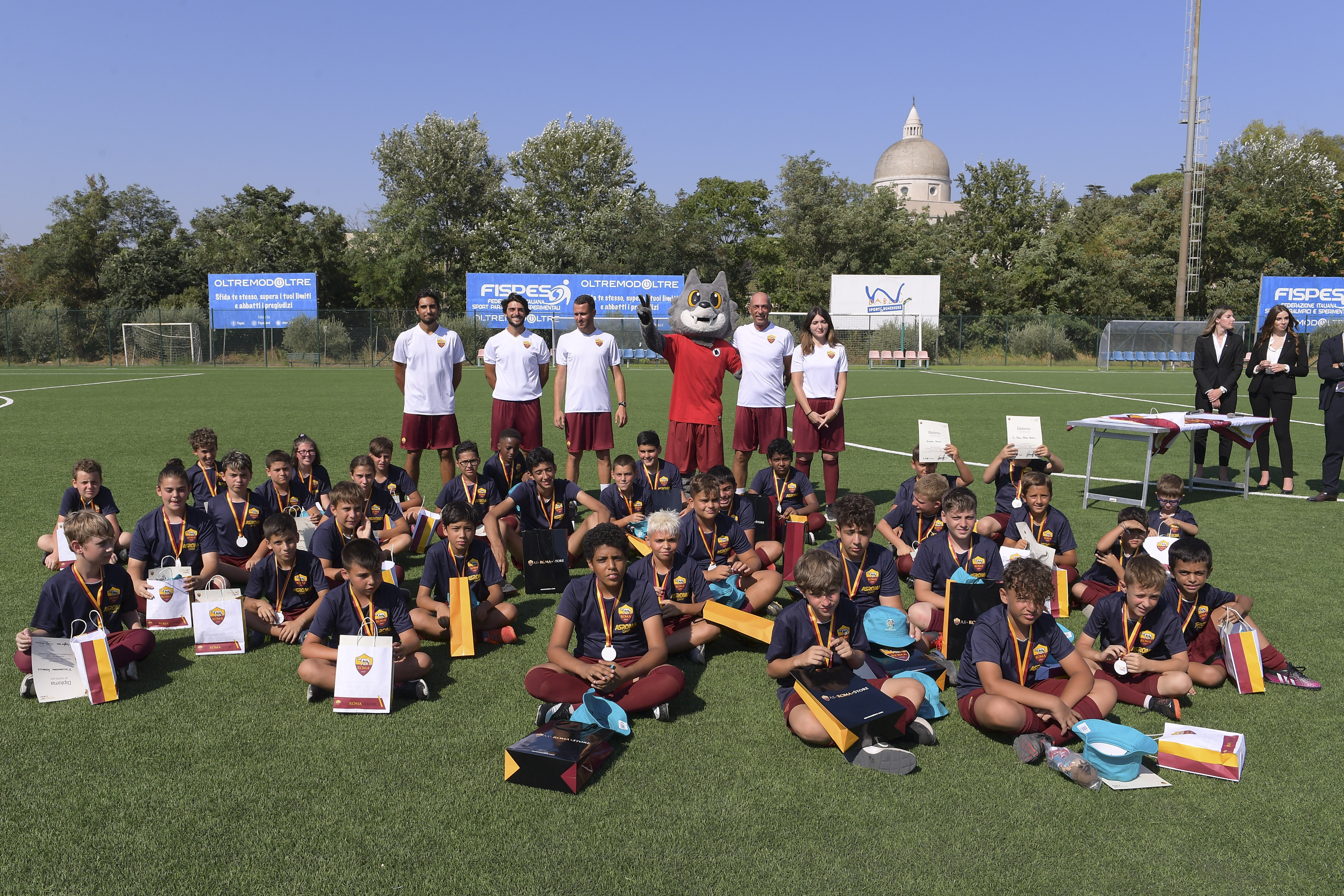 La cerimonia di premiazione al Roma Camp del 2021