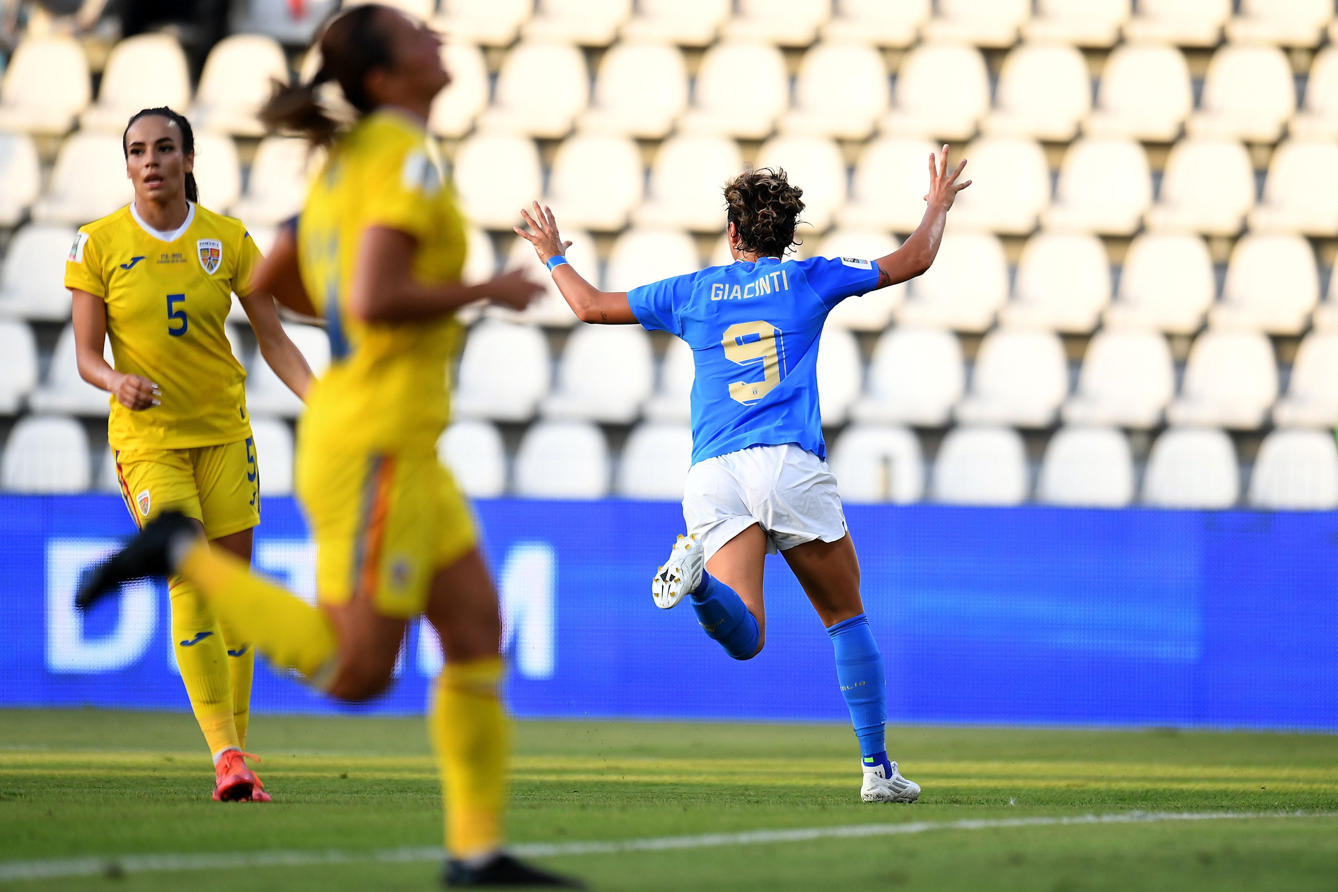 Giacinti in campo con l'Italia 