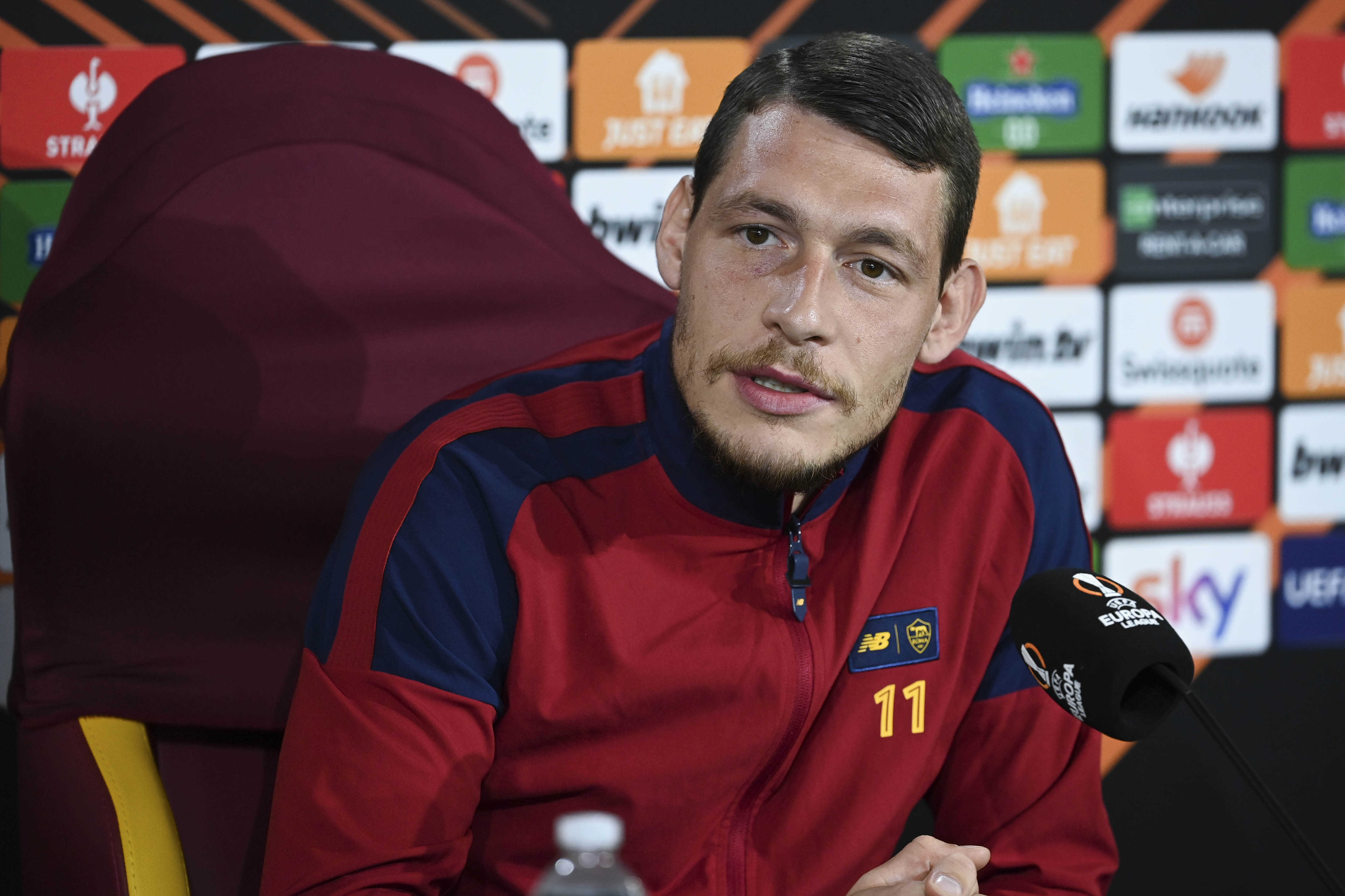 Belotti in conferenza stampa 