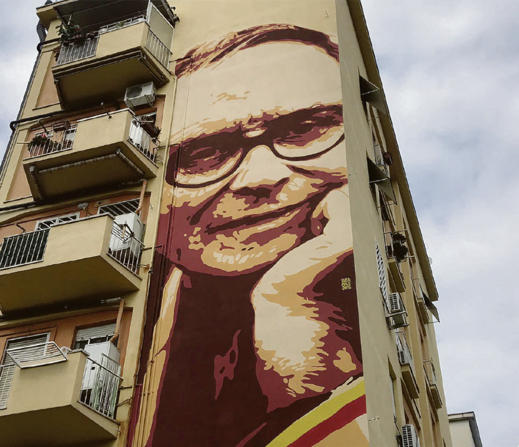 Il murale per Ennio Morricone