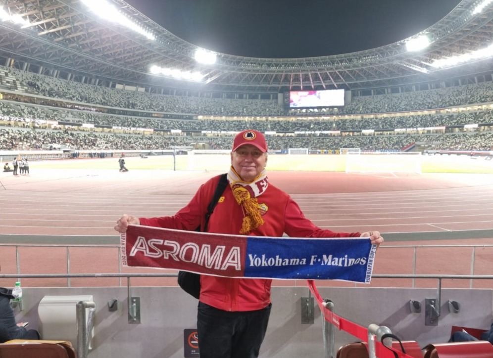 Yuha Ahtinen in Tokyo's stadium