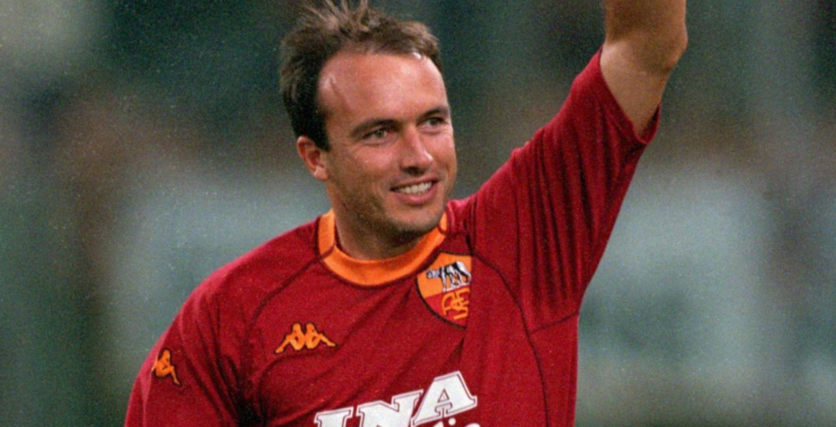 Abel Balbo con la maglia della Roma