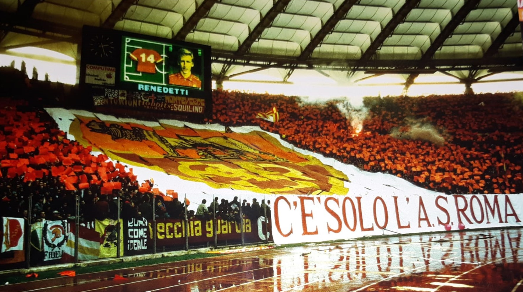 Coreografia della Curva Sud in occasione del derby del 27 novembre 1994