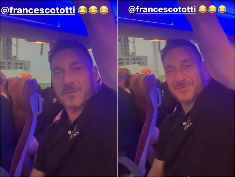 Totti nella story pubblicata da Materazzi