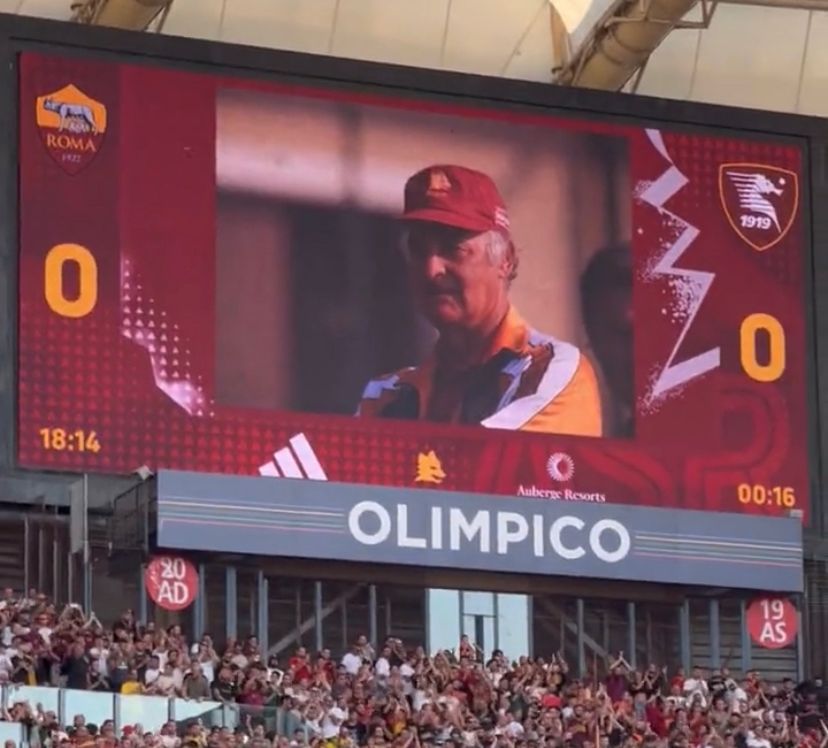 Il ricordo di Carlo Mazzone allo Stadio Olimpico