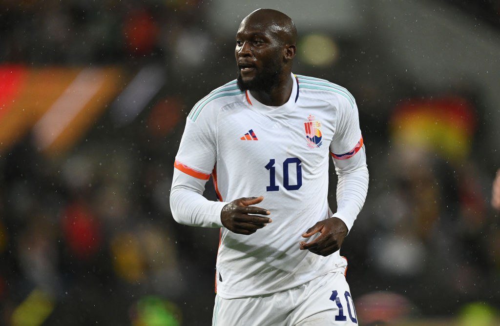 Lukaku in campo con la nazionale belga