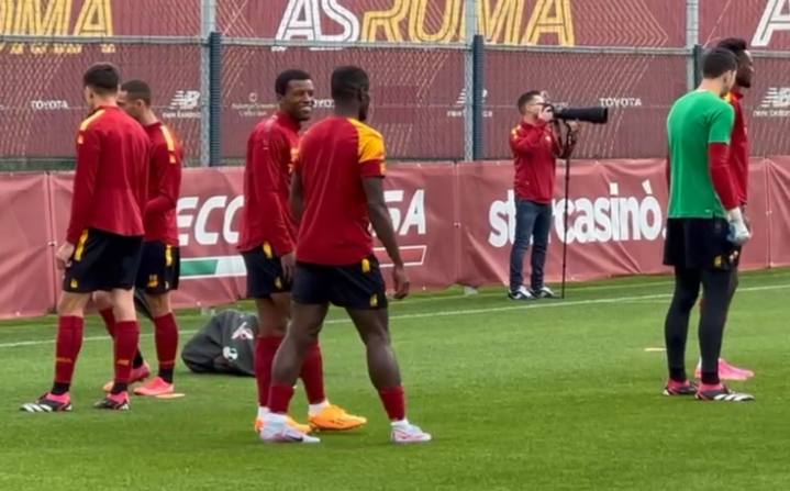 Allenamento della Roma